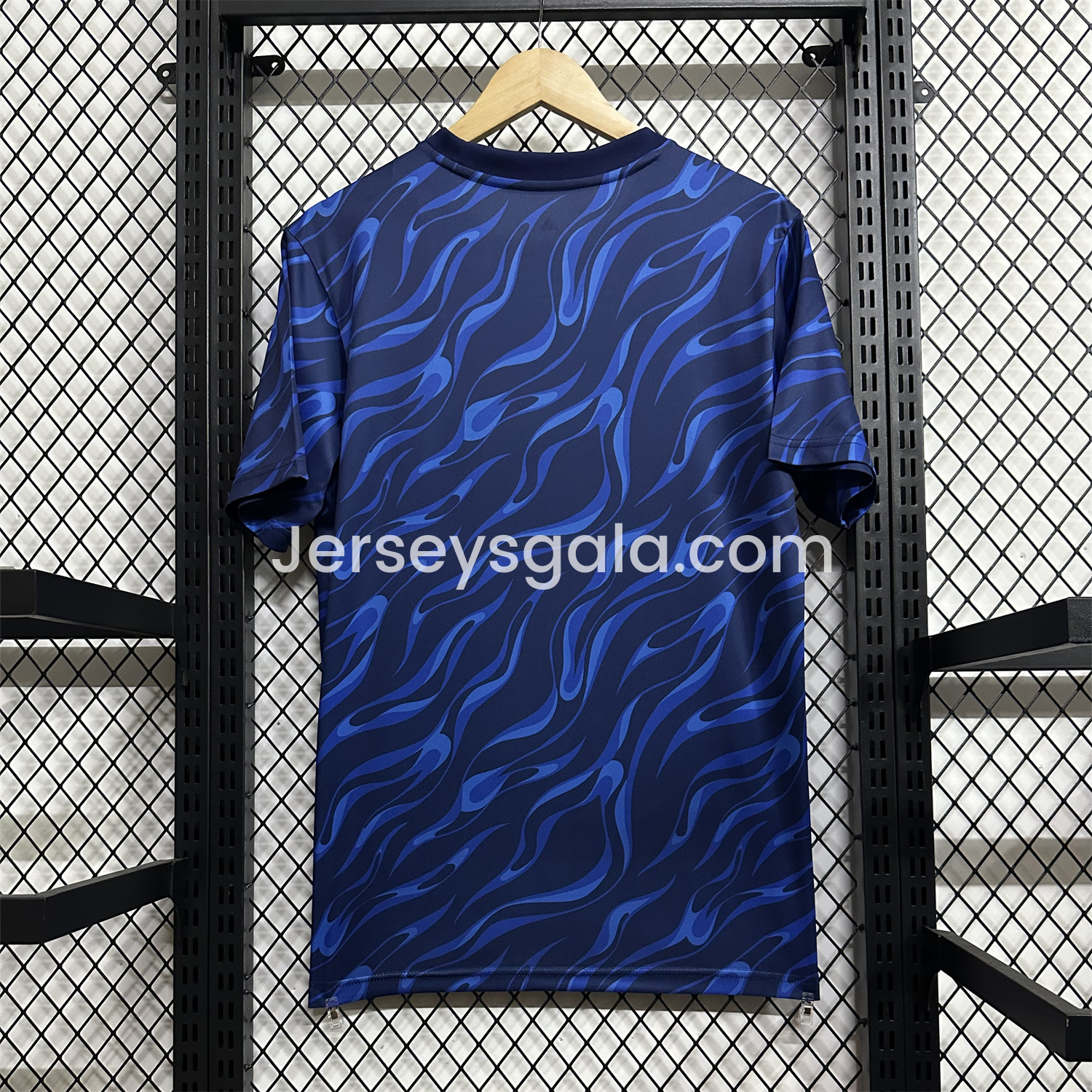 JerseysGala.com | Real Madrid 24-25 Blue Black Ripple Special Edition Jersey - Fans Version -Customize Name, Number and Patch | Worldwide Shipping
