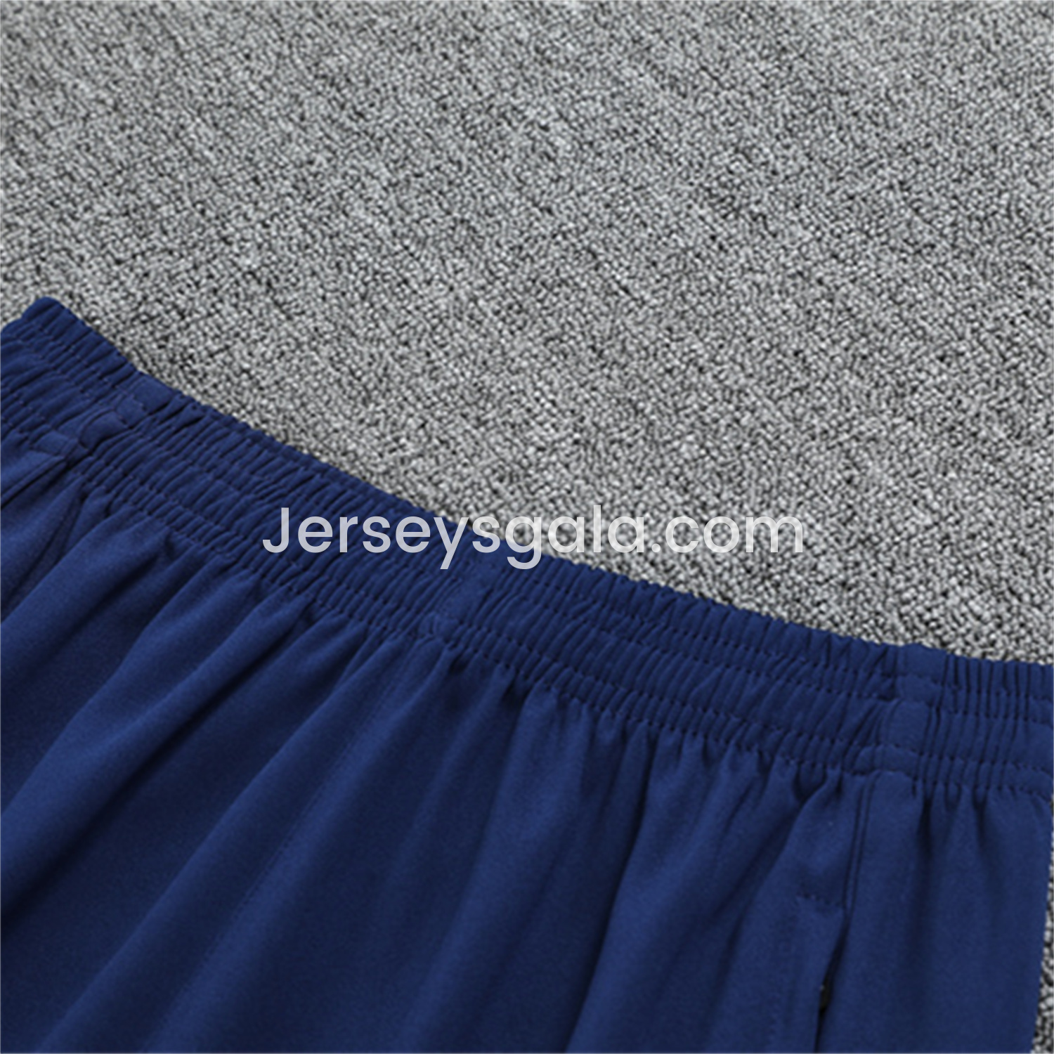 JerseysGala.com | Real Madrid 25-26 Long Sleeves Training Set - Blue-Gray Camouflage Top & Blue Pants -Customize Name, Number and Patch | Worldwide Shipping