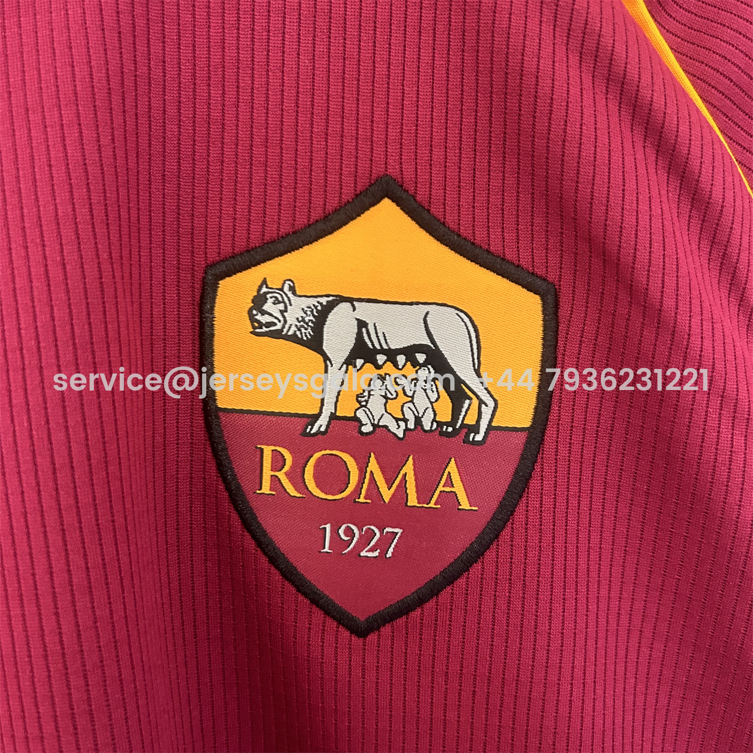 JerseysGala.com | AS Roma 25-26 Home Unsponsored Jersey - Fans Version -Customize Name, Number and Patch | Worldwide Shipping