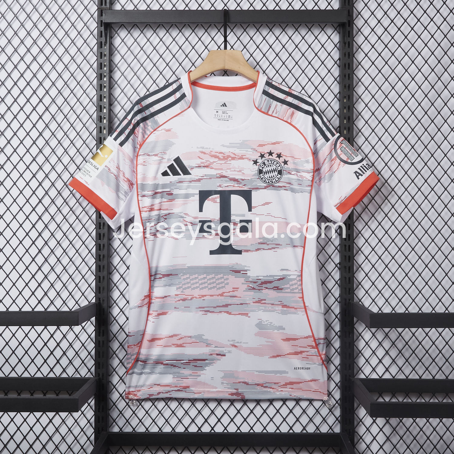 JerseysGala.com | 【MÜLLER 25 Pattern】Bayern Munich 25-26 Away Jersey - Fans Version -Customize Name, Number and Patch | Worldwide Shipping