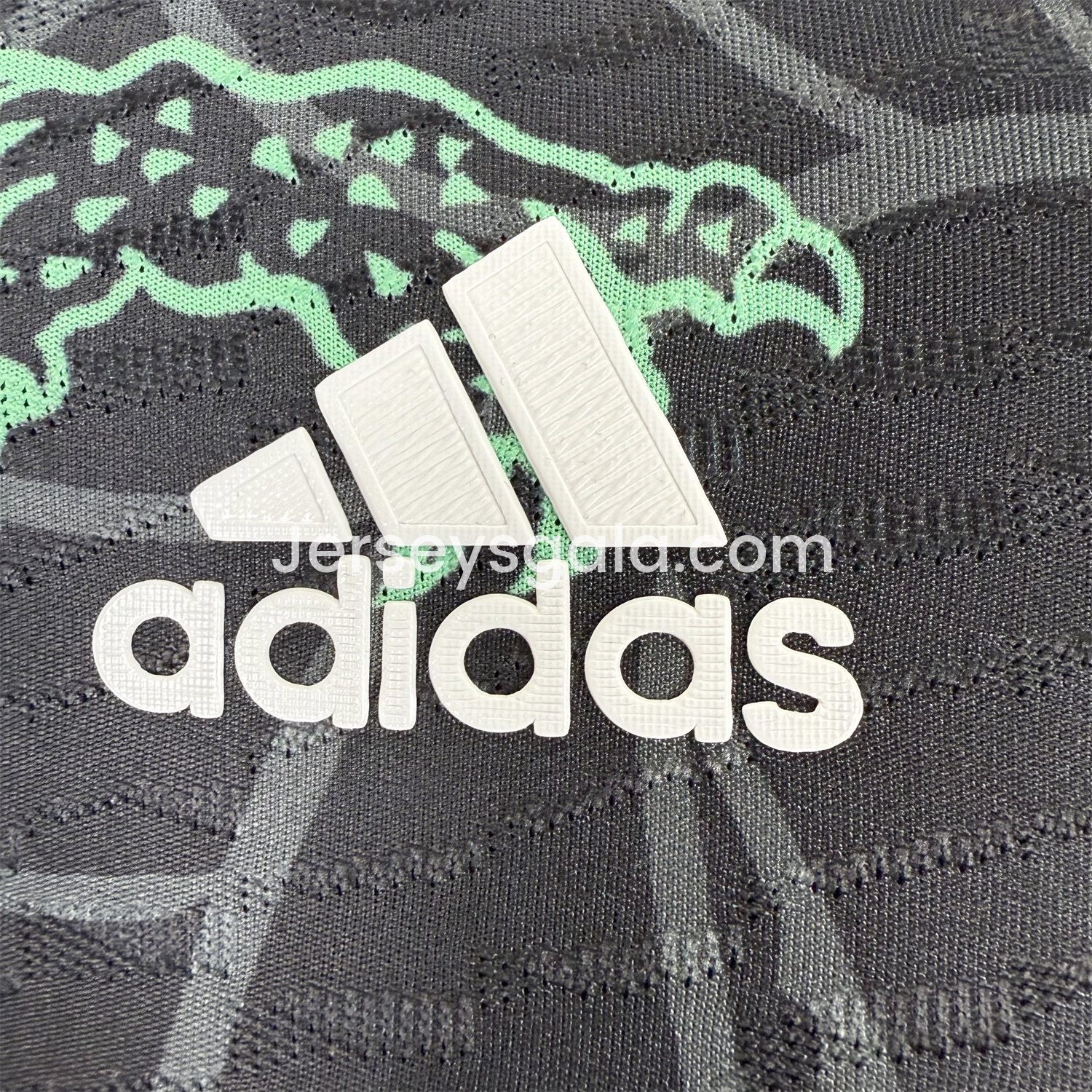 JerseysGala.com | Real Madrid 25-26 Green Dragon Soars Black Jersey - Player Version -Customize Name, Number and Patch | Worldwide Shipping