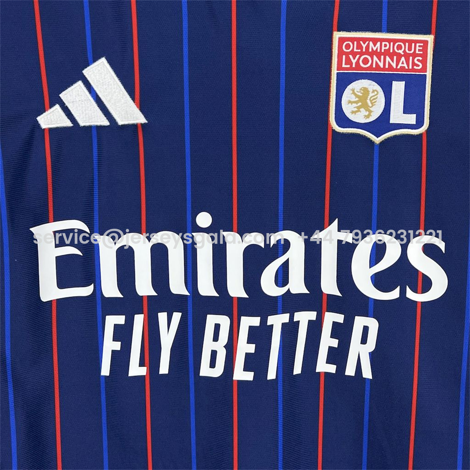 JerseysGala.com | Lyon 25-26 Away Jersey - Fans Version -Customize Name, Number and Patch | Worldwide Shipping