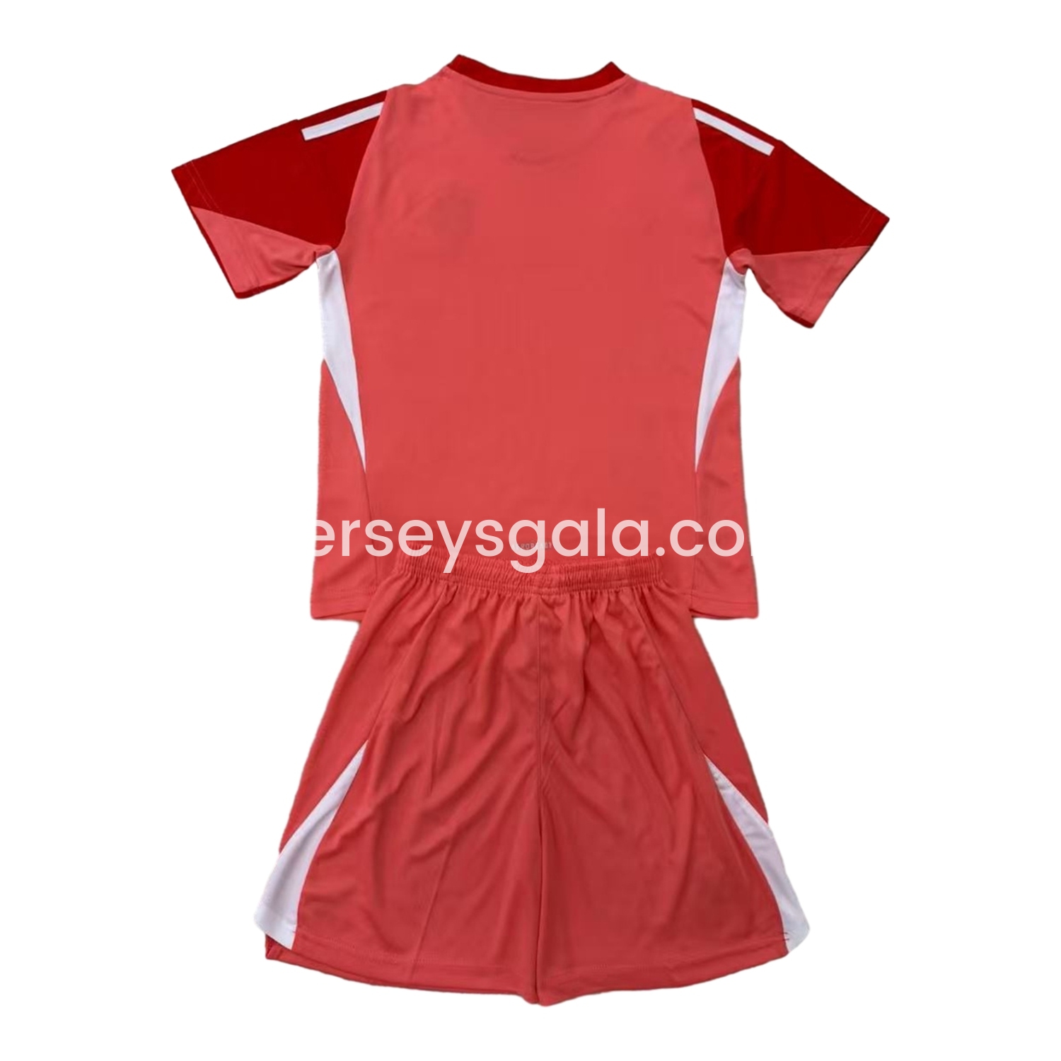 JerseysGala.com | Real Madrid 25-26 Red Goalkeeper Kids Kit -Customize Name, Number and Patch | Worldwide Shipping