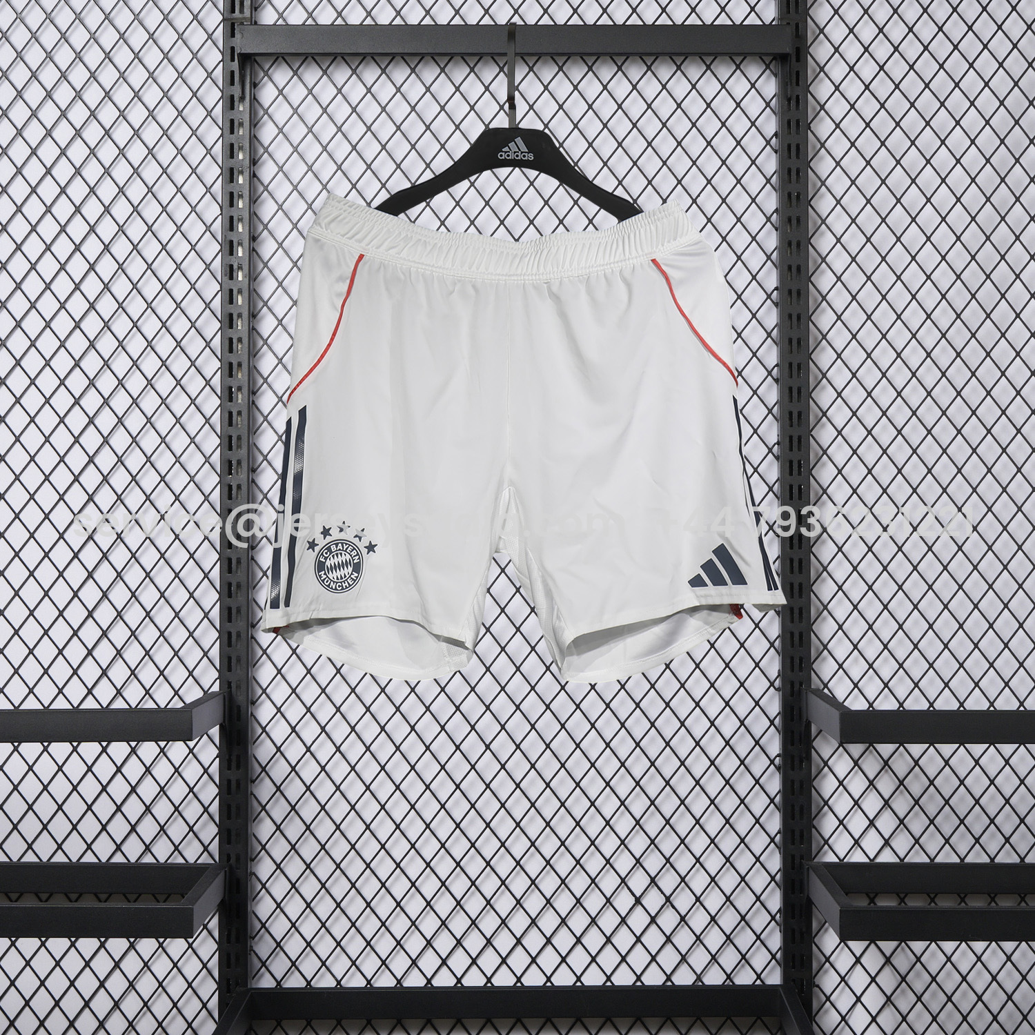 JerseysGala.com | Bayern Munich 25-26 Away White Shorts - Player Version -Customize Name, Number and Patch | Worldwide Shipping