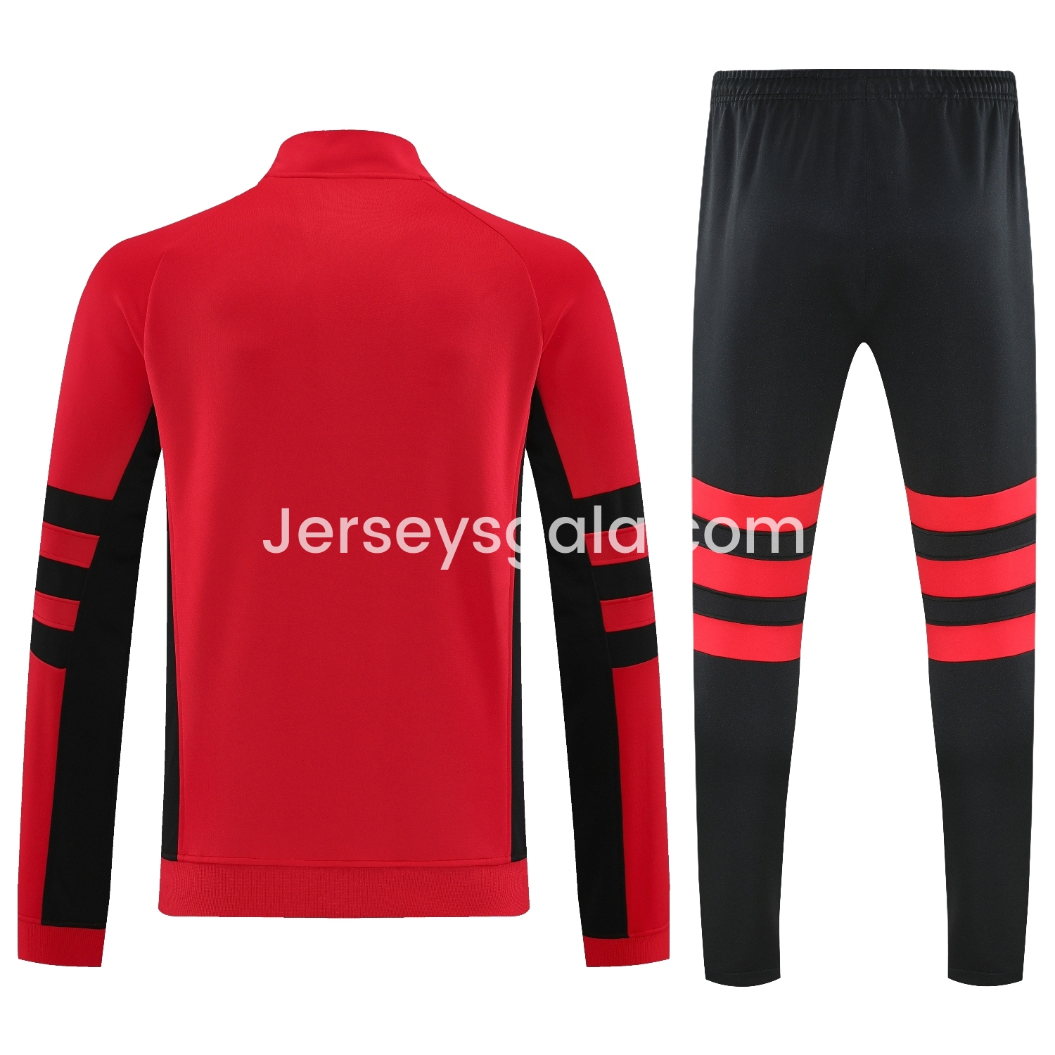 JerseysGala.com | River Plate 25-26 Terrace Jacket Training Tracksuit - Red Jackets & Black Pants -Customize Name, Number and Patch | Worldwide Shipping