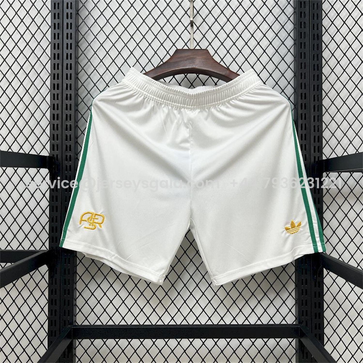 JerseysGala.com | Roma 25-26 Third White Shorts - Fans Version -Customize Name, Number and Patch | Worldwide Shipping