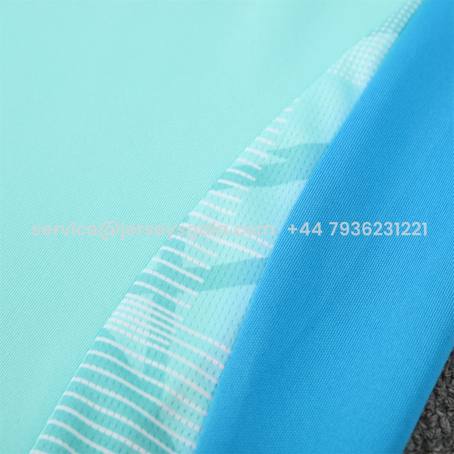 JerseysGala.com | Flamengo 25-26 Long Sleeve Training Set - Light Blue Top & Deep Blue Pants -Customize Name, Number and Patch | Worldwide Shipping