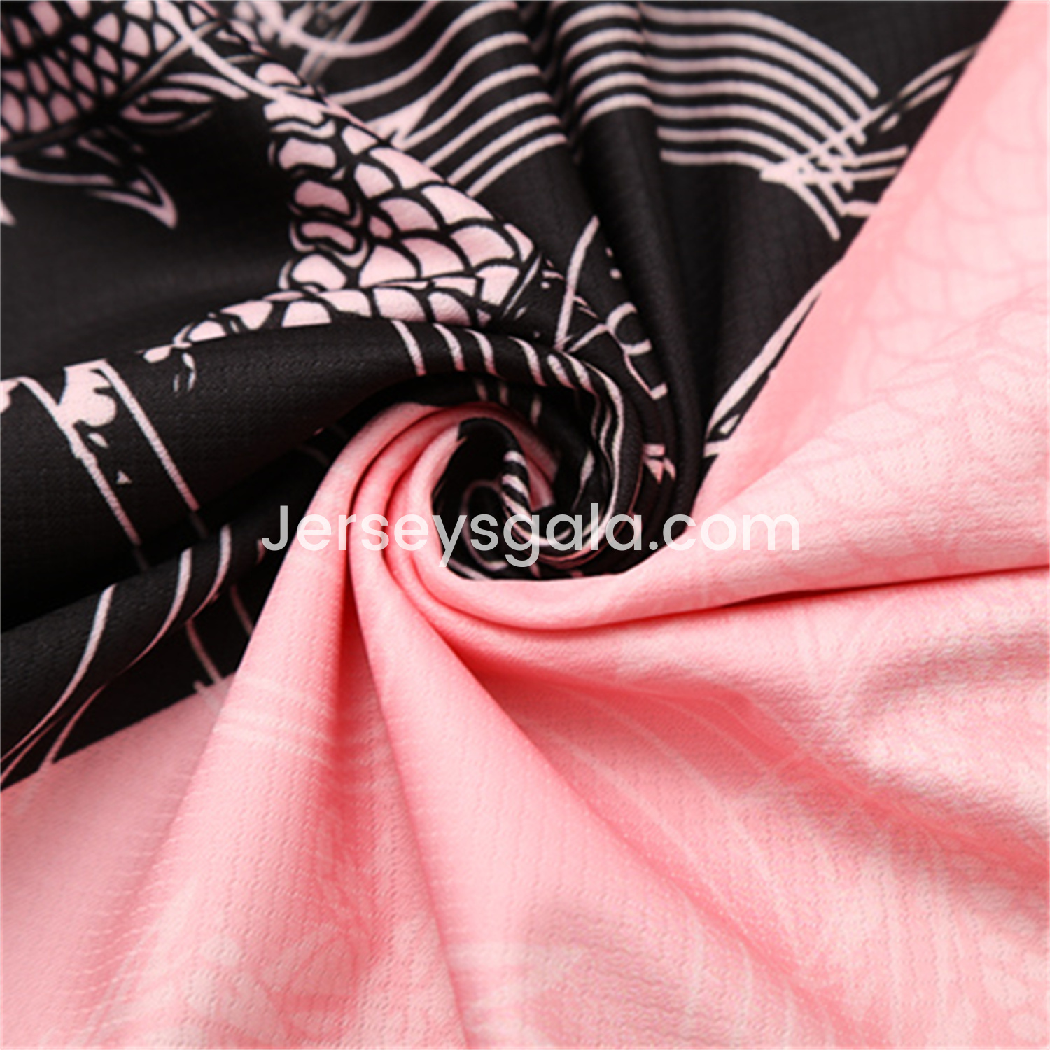 JerseysGala.com | Real Madrid 25-26 Kid Short-Sleeve Training Set - Pink Black Top & Black Shorts -Customize Name, Number and Patch | Worldwide Shipping