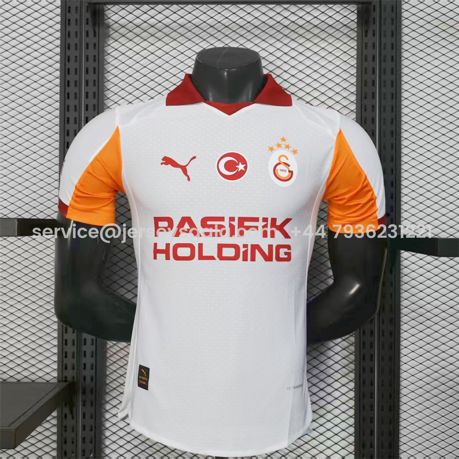 JerseysGala.com | Galatasaray 25-26 Away Jersey With Five Stars - Player Version -Customize Name, Number and Patch | Worldwide Shipping