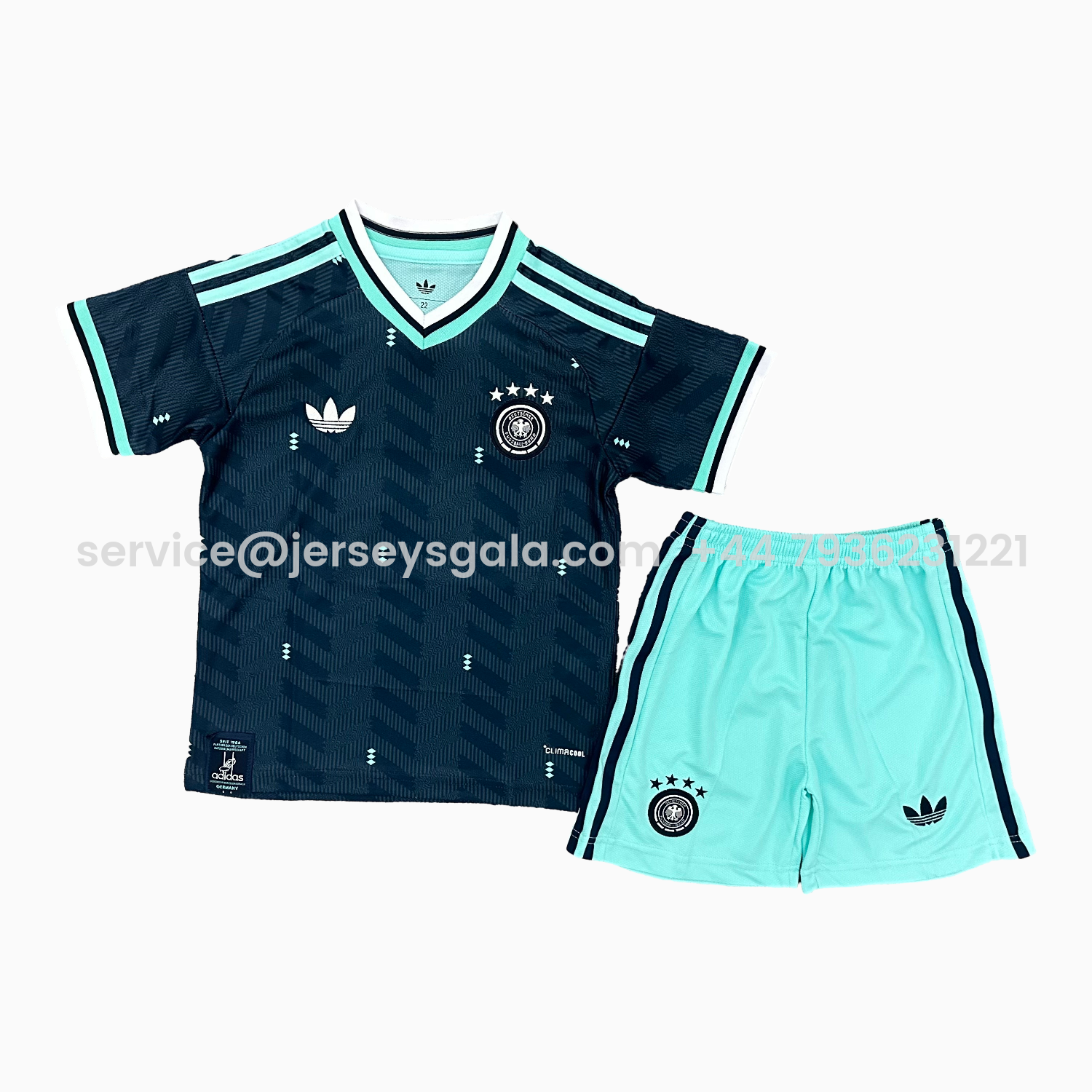 JerseysGala.com | Germany 25-26 Away (Informal-release Version) Kids Kit -Customize Name, Number and Patch | Worldwide Shipping