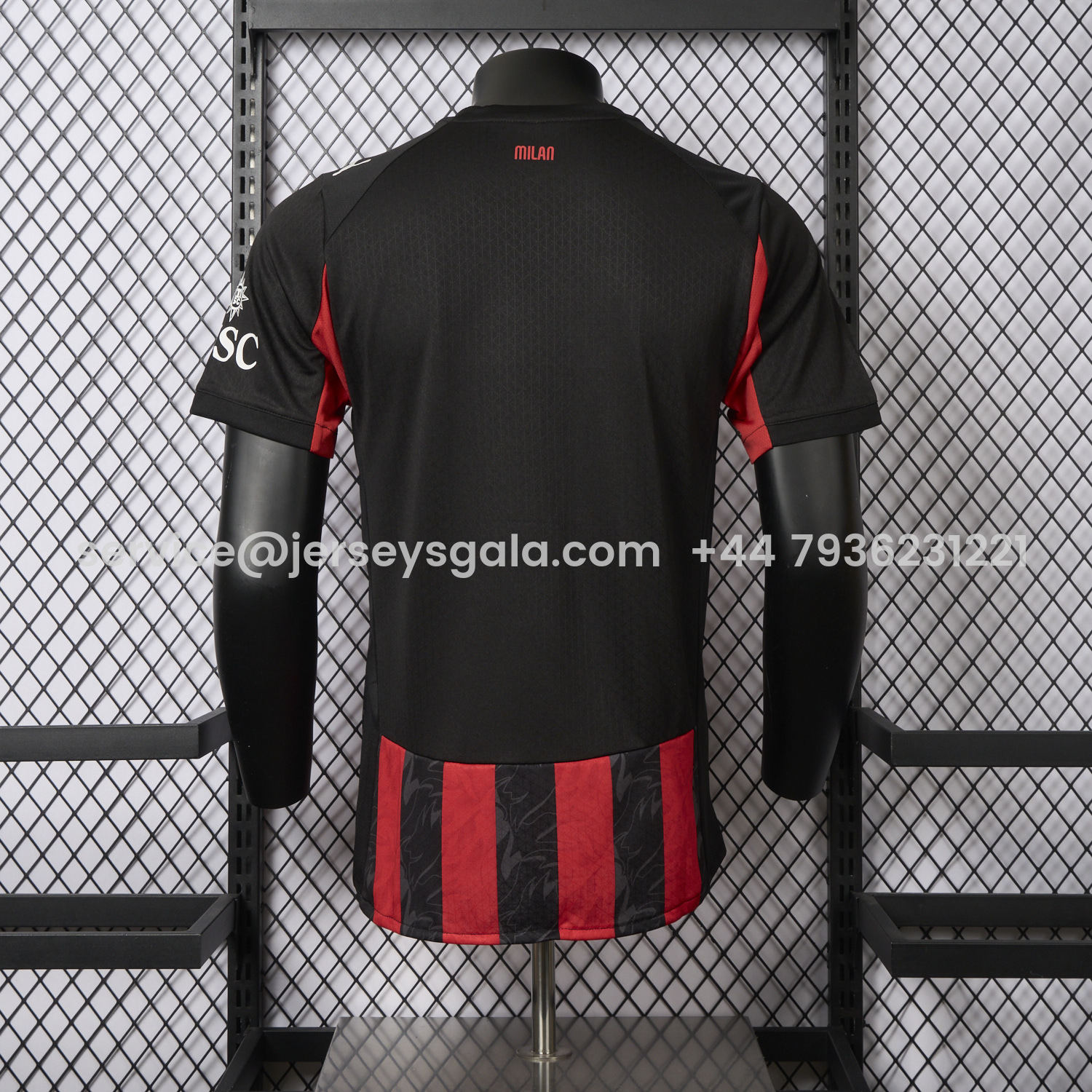 JerseysGala.com | AC Milan 25-26 Home Jersey - Player Version -Customize Name, Number and Patch | Worldwide Shipping