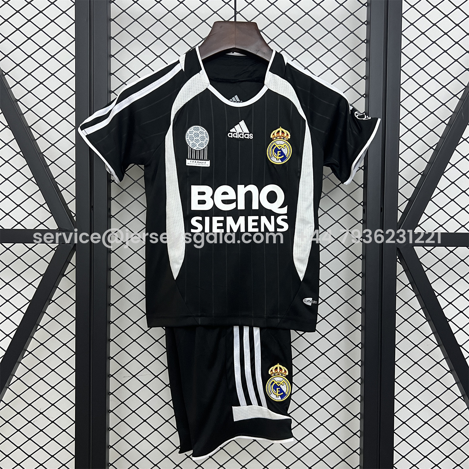 JerseysGala.com | Retro Real Madrid 2006-07 Away Kids Kit -Customize Name, Number and Patch | Worldwide Shipping