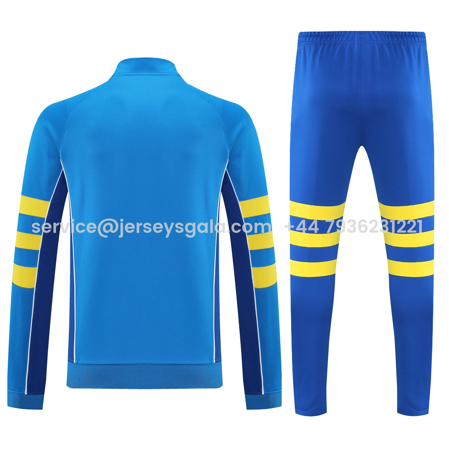 JerseysGala.com | Boca Juniors 25-26 Jacket Training Tracksuit - Light Blue Jackets & Blue Pants -Customize Name, Number and Patch | Worldwide Shipping