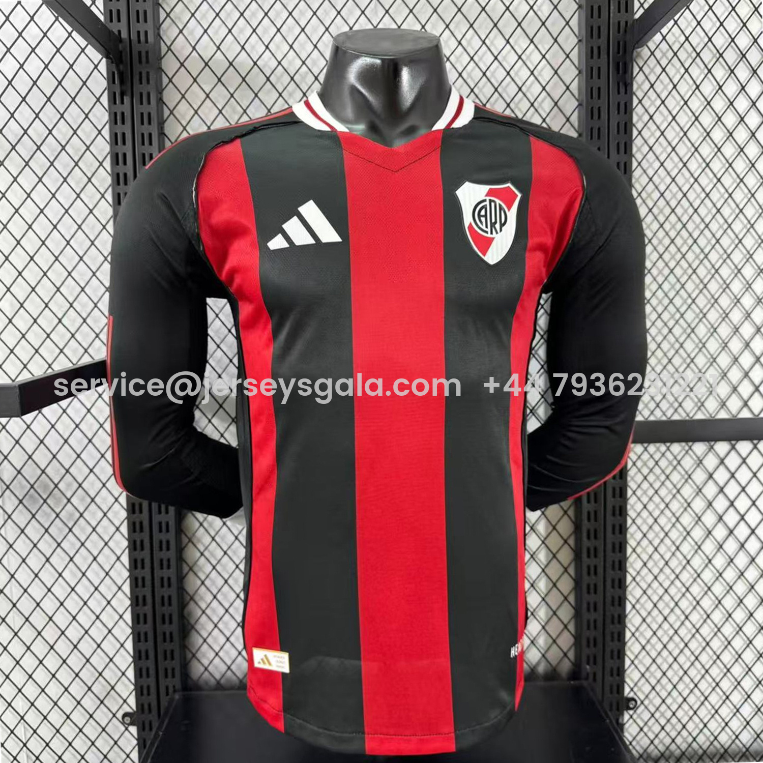 JerseysGala.com | River Plate 25-26 Away Unsponsored Long Sleeves Jersey - Player Version -Customize Name, Number and Patch | Worldwide Shipping