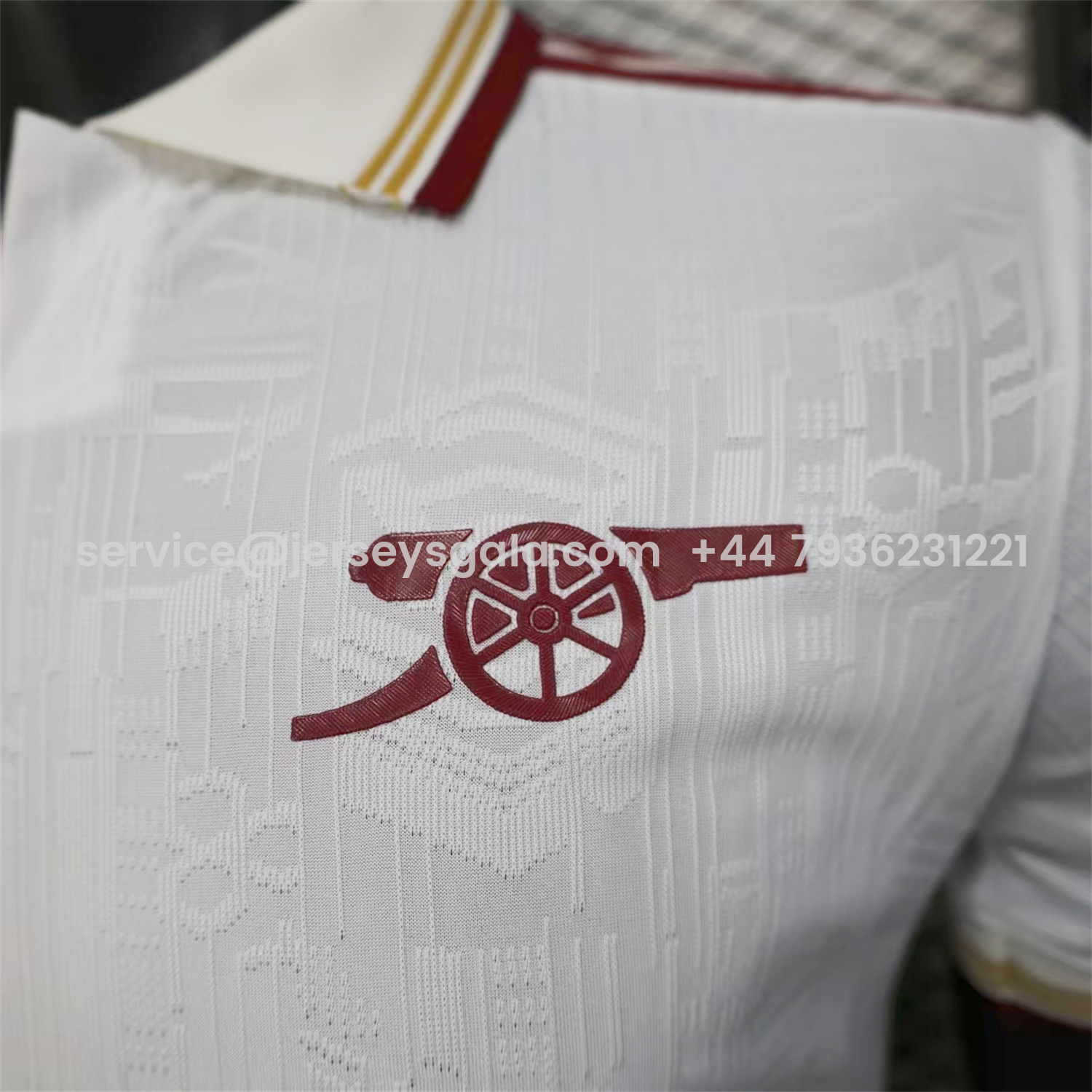 JerseysGala.com | Arsenal 25-26 Third White Jersey - Player Version -Customize Name, Number and Patch | Worldwide Shipping