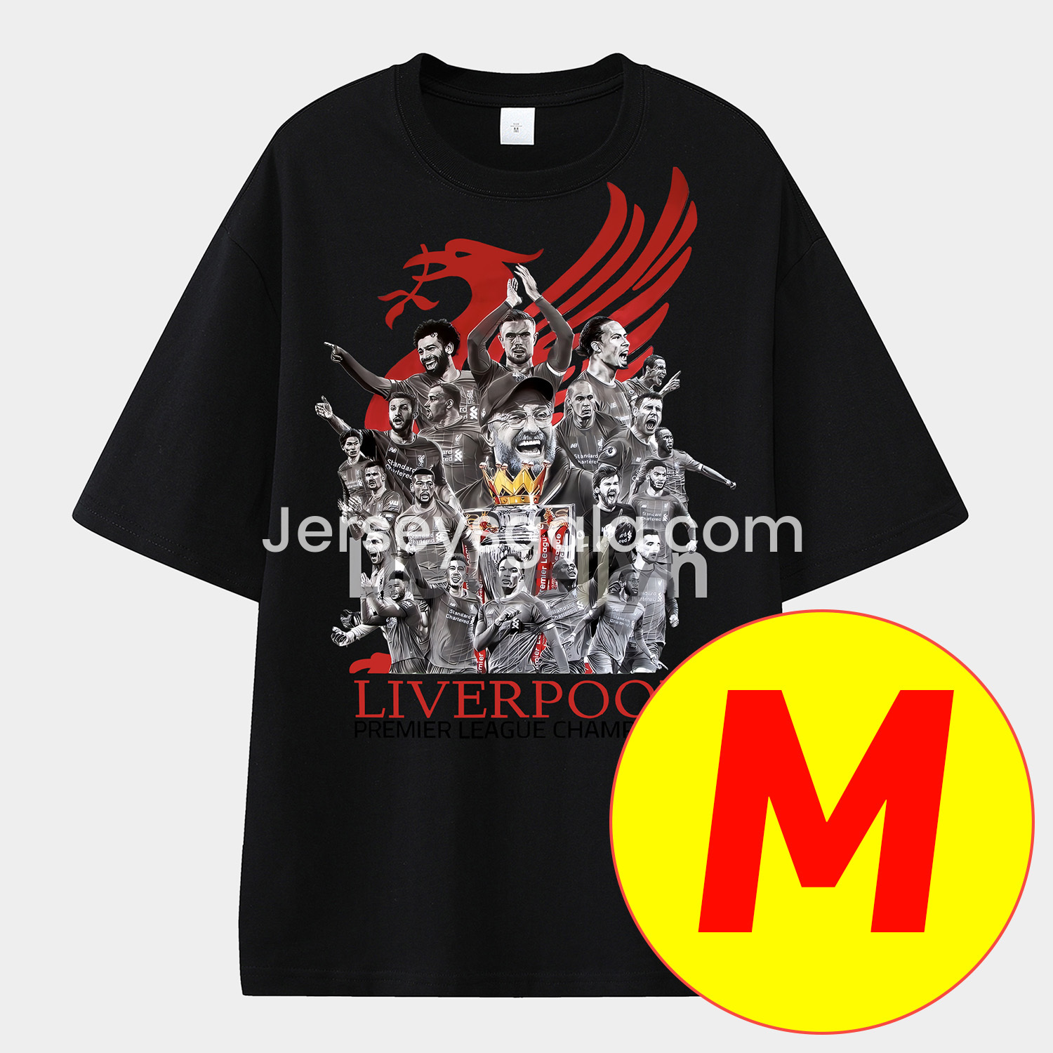 JerseysGala.com | Salah Liverpool Klopp Arnold Unisex Pure Cotton T-shirt -Customize Name, Number and Patch | Worldwide Shipping