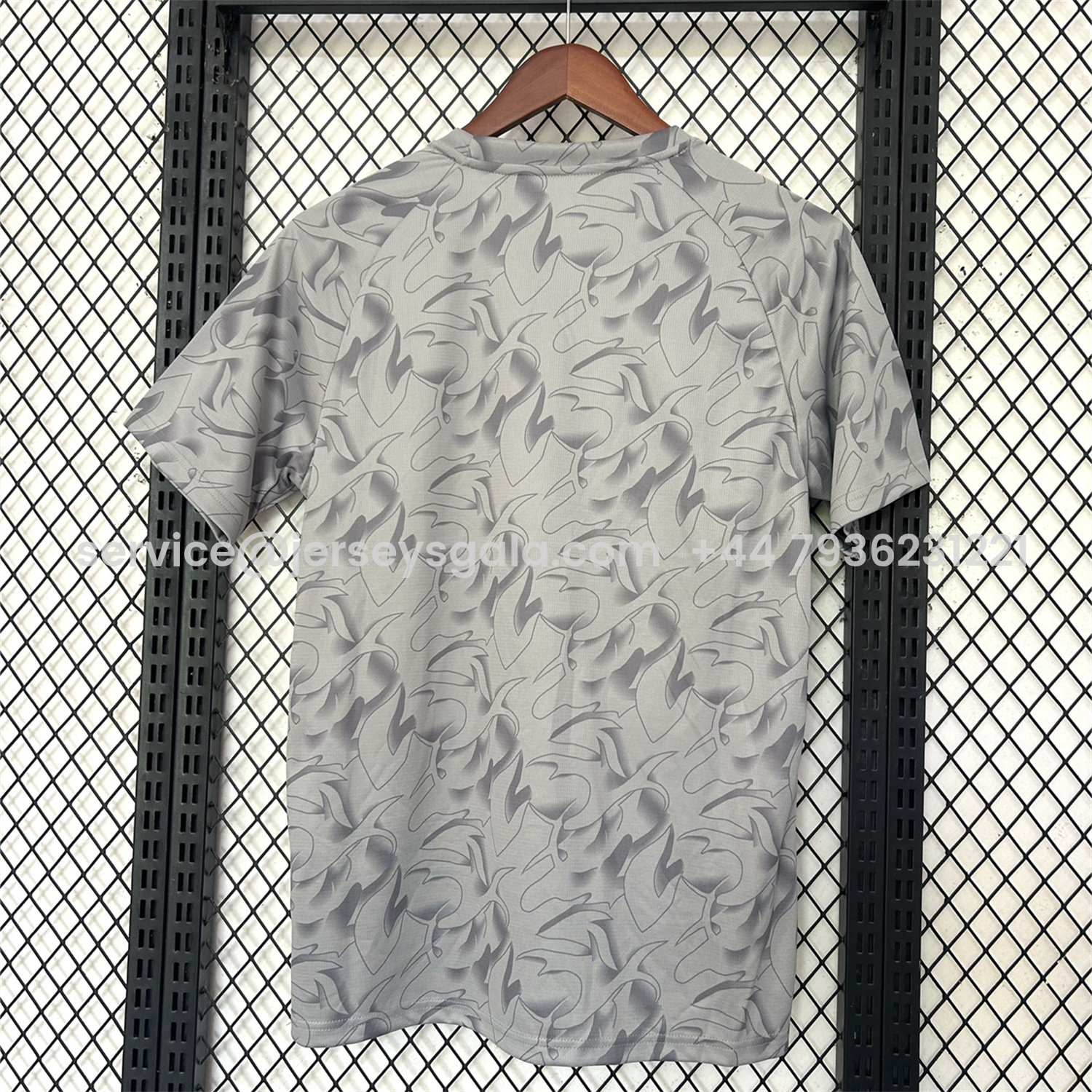 JerseysGala.com | AC Milan 25-26 Grey Pre-Match Training Jersey - Fans Version -Customize Name, Number and Patch | Worldwide Shipping