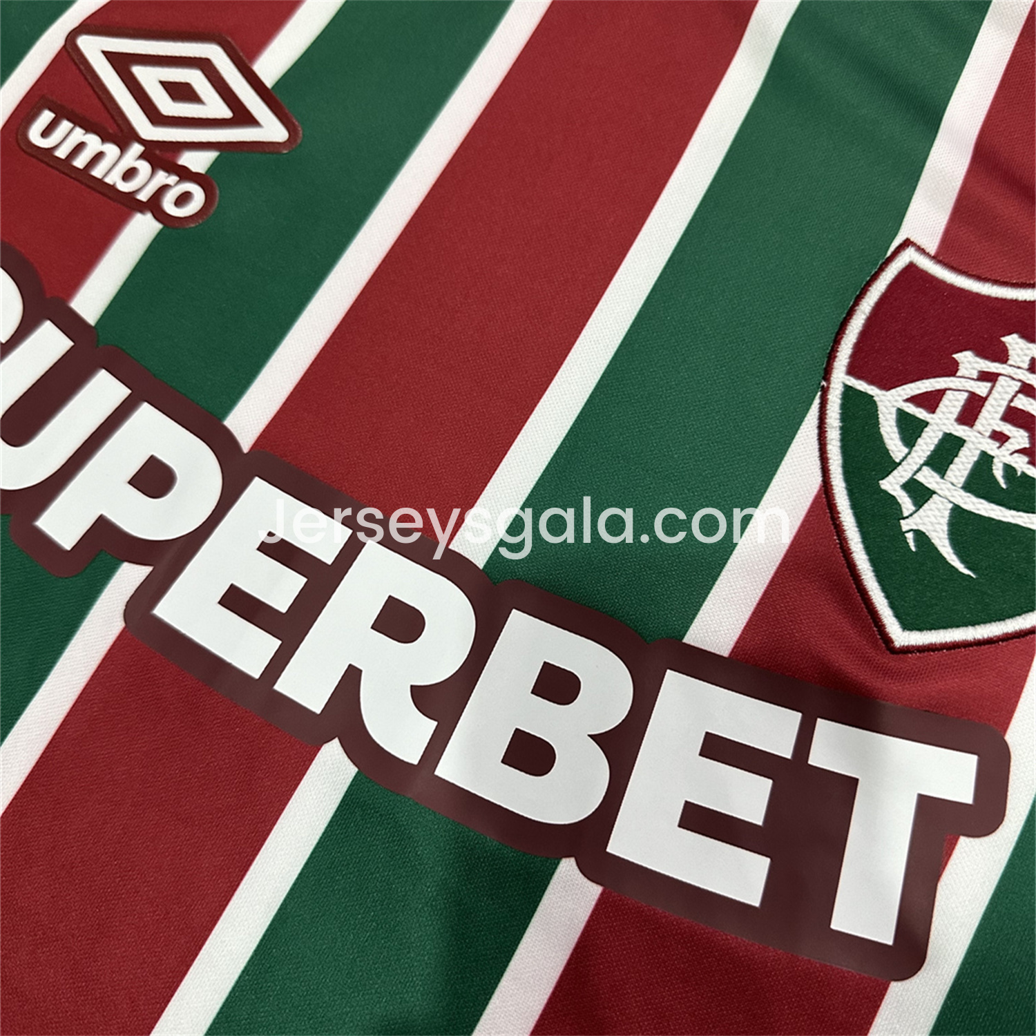 JerseysGala.com | Fluminense 25-26 Home Jersey - Fans Version -Customize Name, Number and Patch | Worldwide Shipping