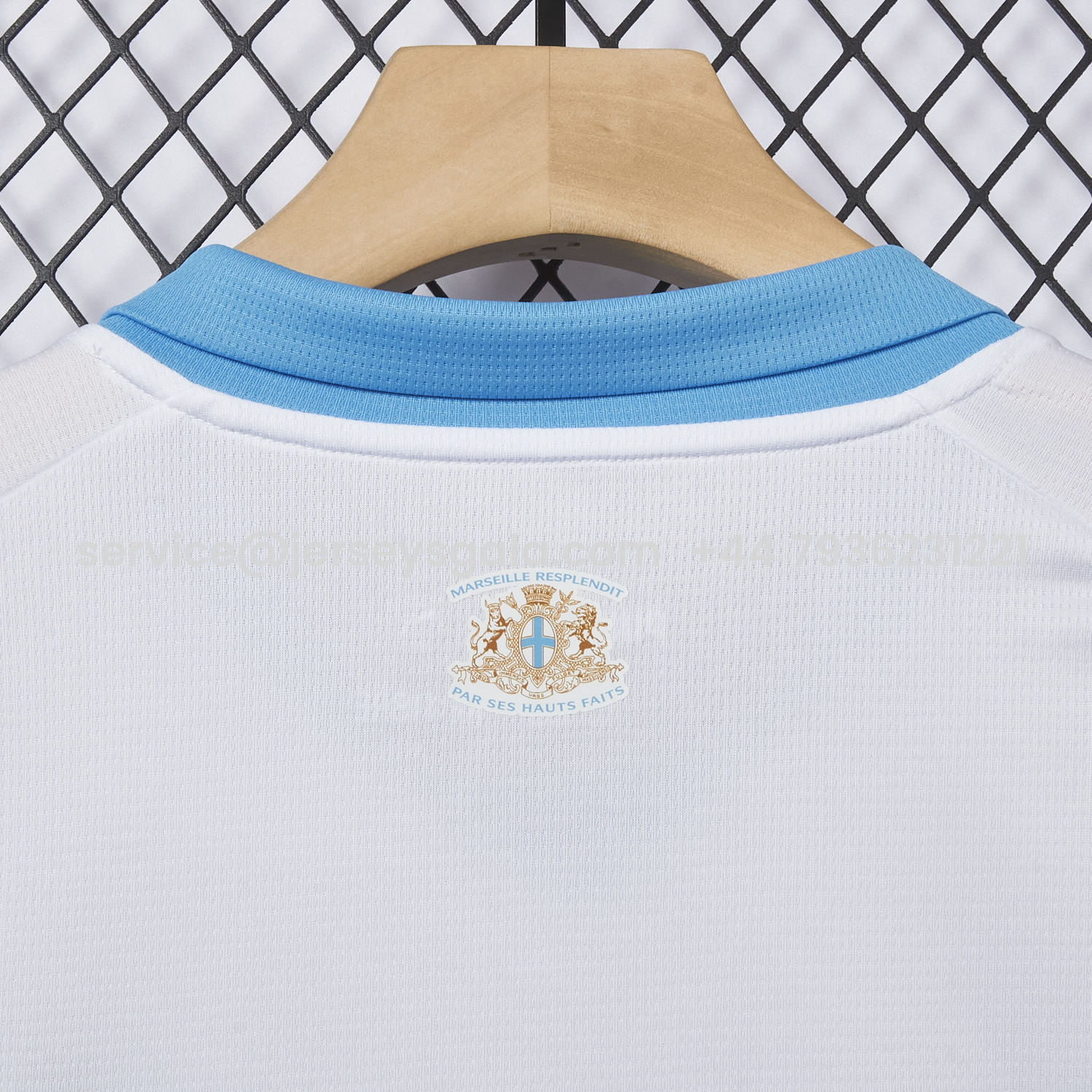 JerseysGala.com | Marseille 25-26 Home Jersey - Fans Version -Customize Name, Number and Patch | Worldwide Shipping