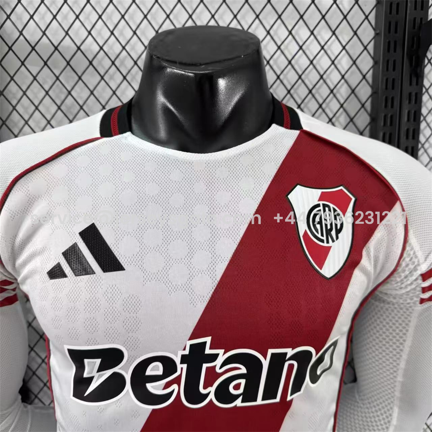 JerseysGala.com | River Plate 25-26 Home Long Sleeves Jersey with New Sponsors - Player Version -Customize Name, Number and Patch | Worldwide Shipping