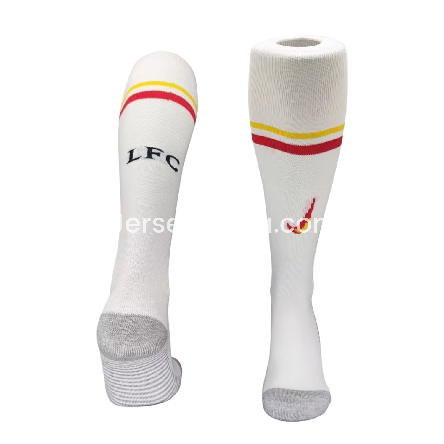 JerseysGala.com | Liver.pool 24-25 Third Socks - White -Customize Name, Number and Patch | Worldwide Shipping