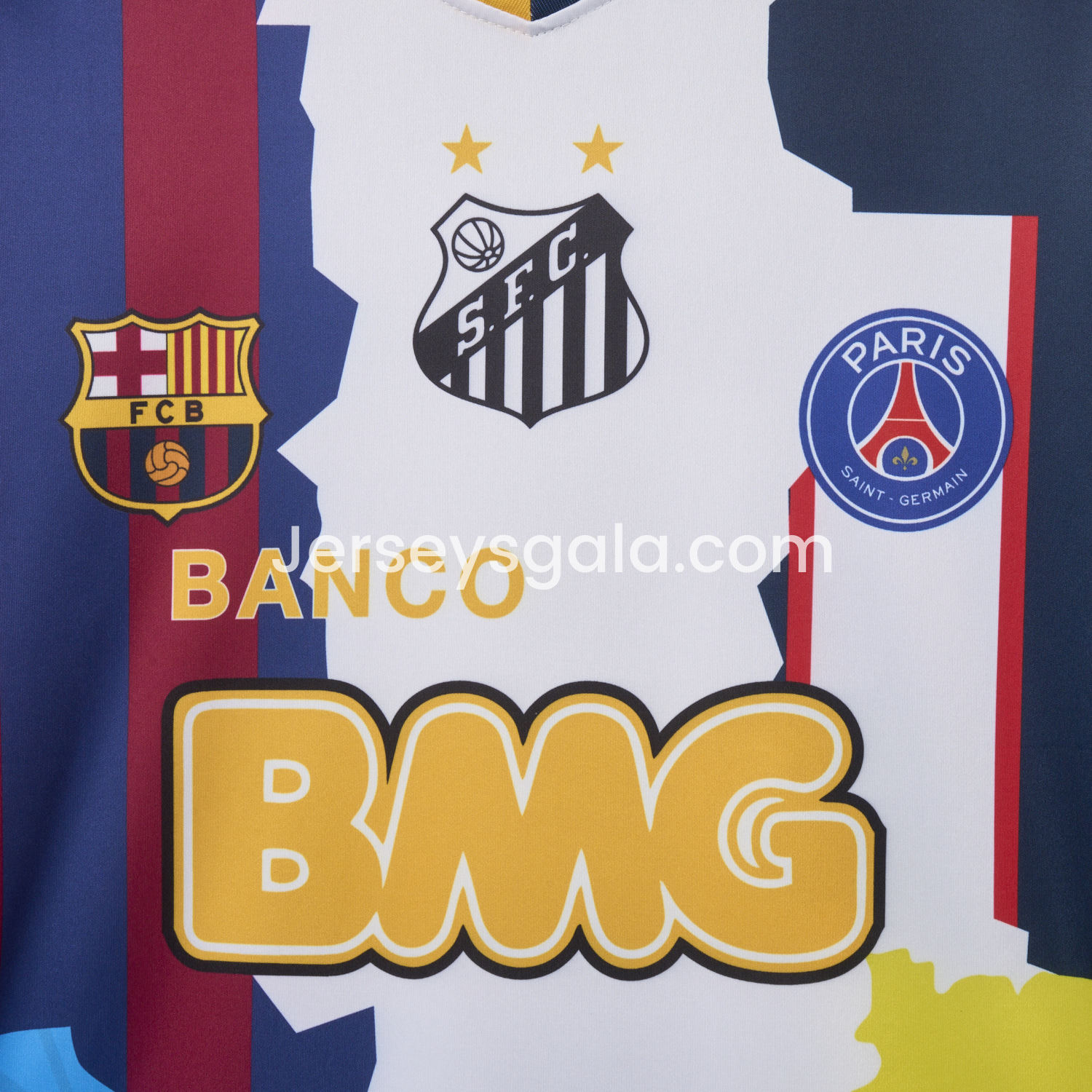 JerseysGala.com | Neymar Career Commemorative Jersey - Fans Version - Barcelona Brazil Paris Saint-Germain PSG Santos Al Hilal SFC -Customize Name, Number and Patch | Worldwide Shipping
