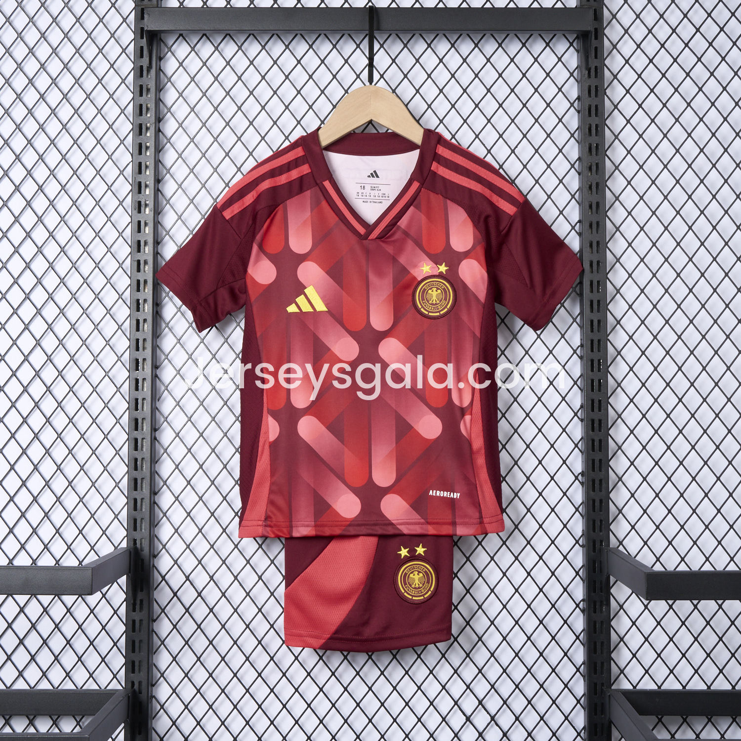 JerseysGala.com | Germany 2025 Women's Euro Away Kids Kit -Customize Name, Number and Patch | Worldwide Shipping