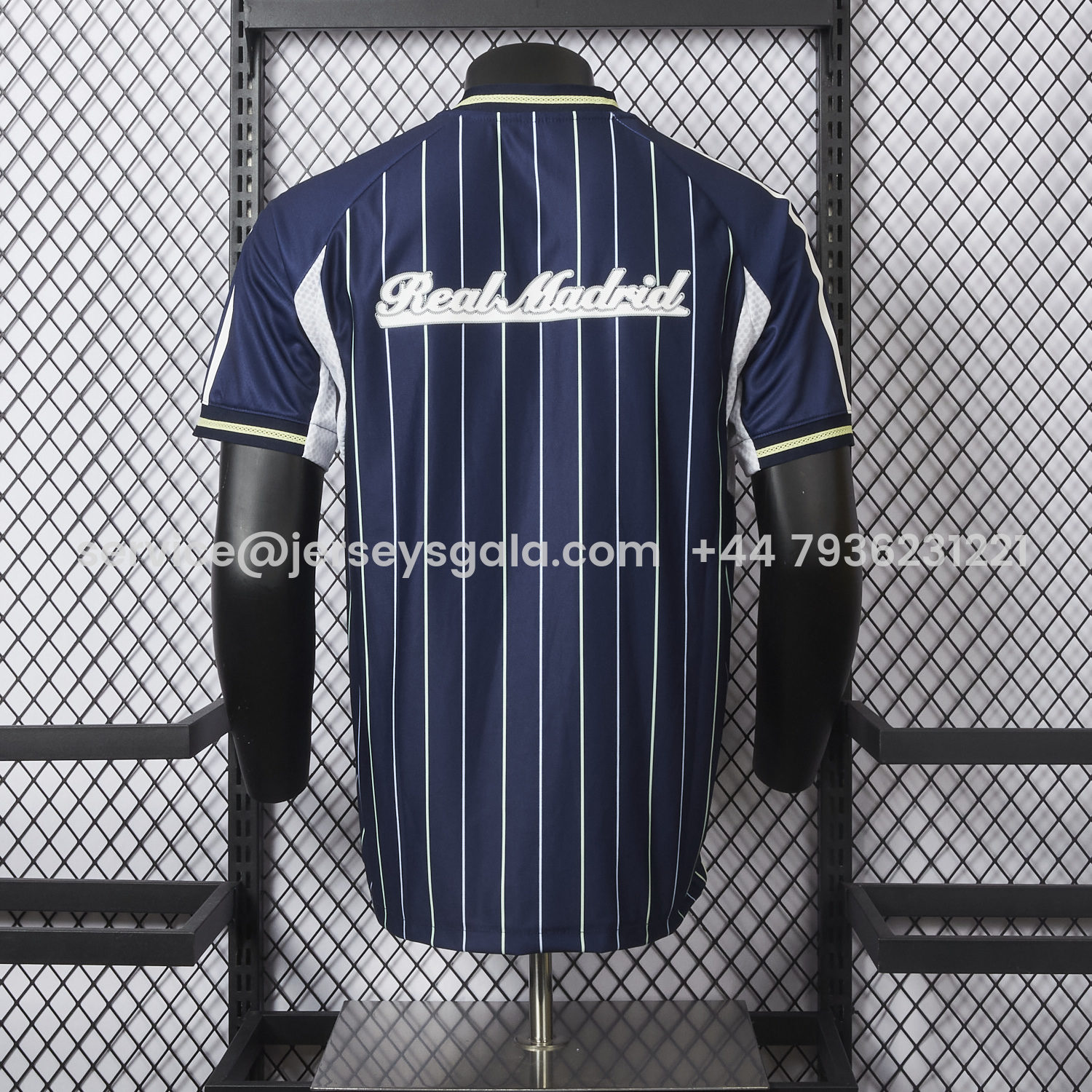 JerseysGala.com | Real Madrid 25-26 Deep Blue Baseball Jersey - Player Version -Customize Name, Number and Patch | Worldwide Shipping