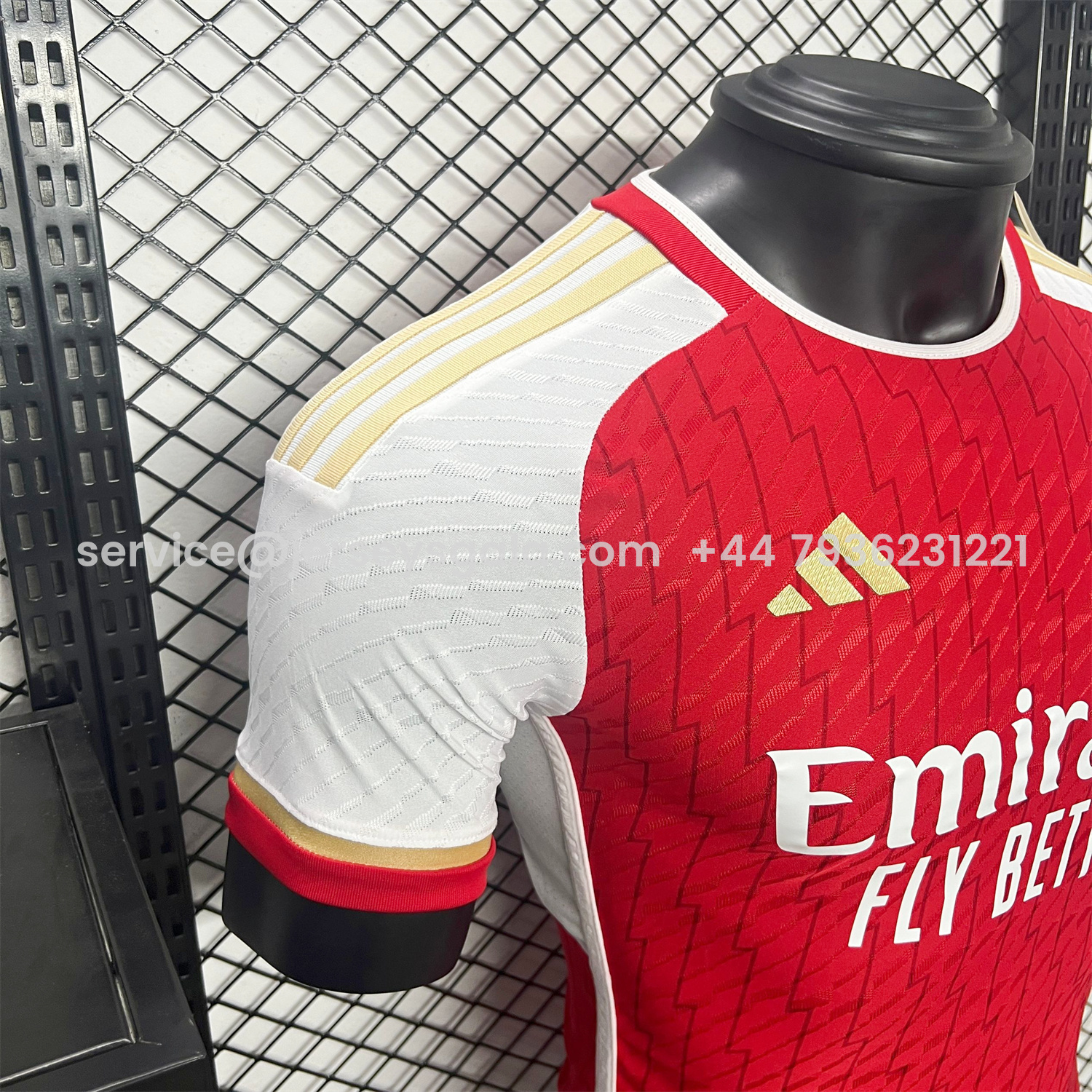 JerseysGala.com | Retro Arsenal 2023-24 Home Red Jersey - Player Version -Customize Name, Number and Patch | Worldwide Shipping