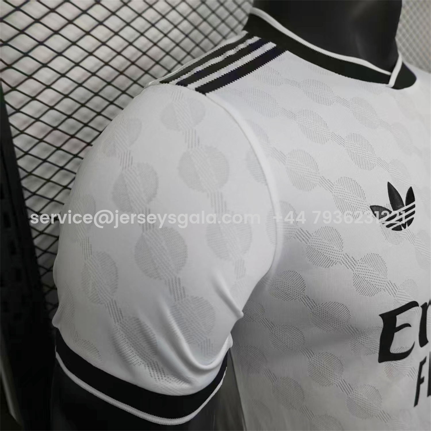 JerseysGala.com | Real Madrid 25-26 Polka Dots White Jersey - Player Version -Customize Name, Number and Patch | Worldwide Shipping