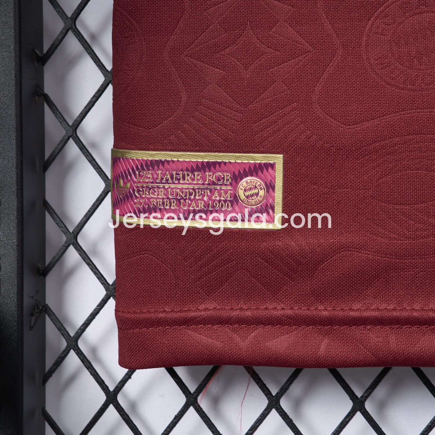 JerseysGala.com | Bayern Munich 2025 Red 125th Anniversary Jersey - Fans Version -Customize Name, Number and Patch | Worldwide Shipping