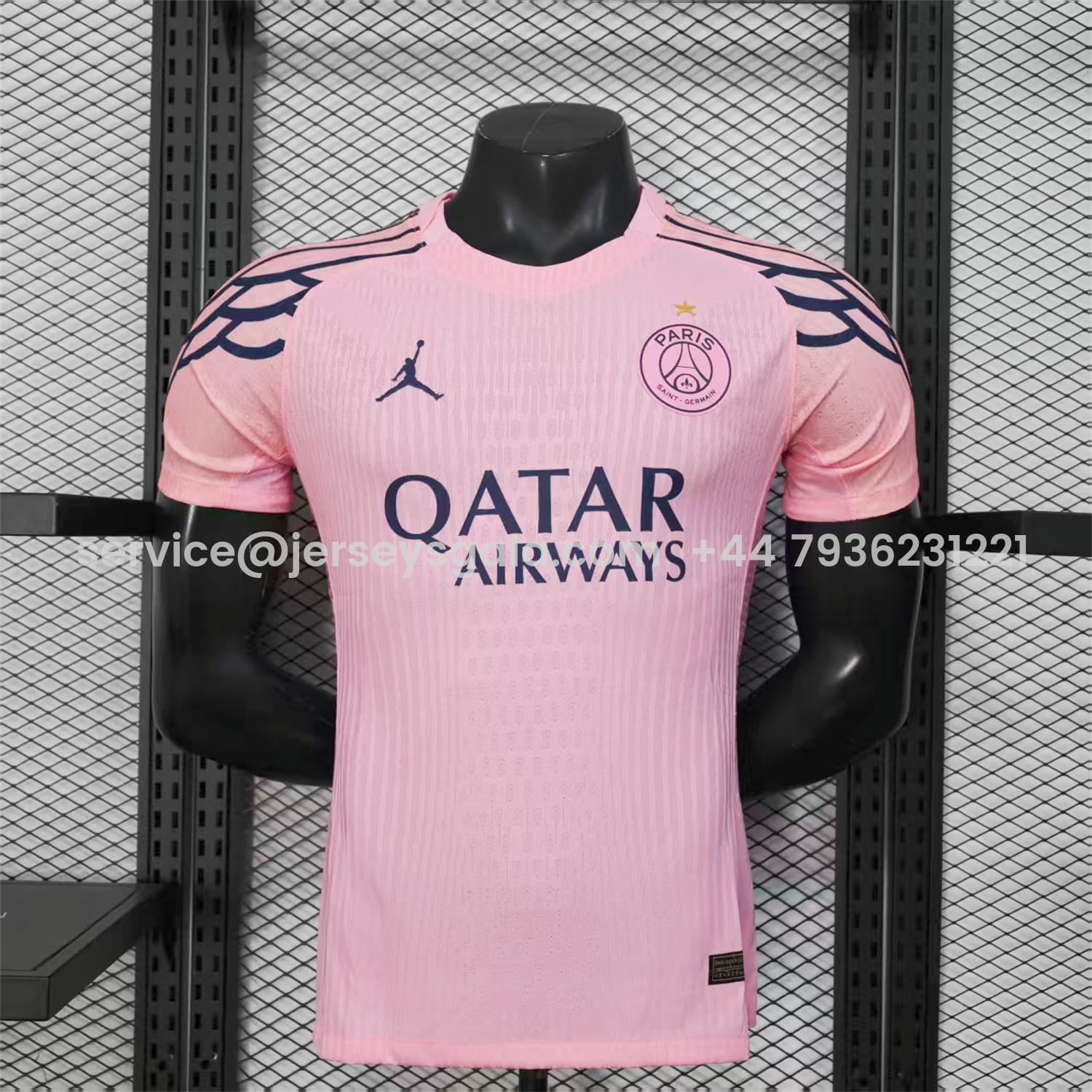 JerseysGala.com | Paris Saint-Germain PSG 25-26 Pink Special Jersey - Player Version -Customize Name, Number and Patch | Worldwide Shipping