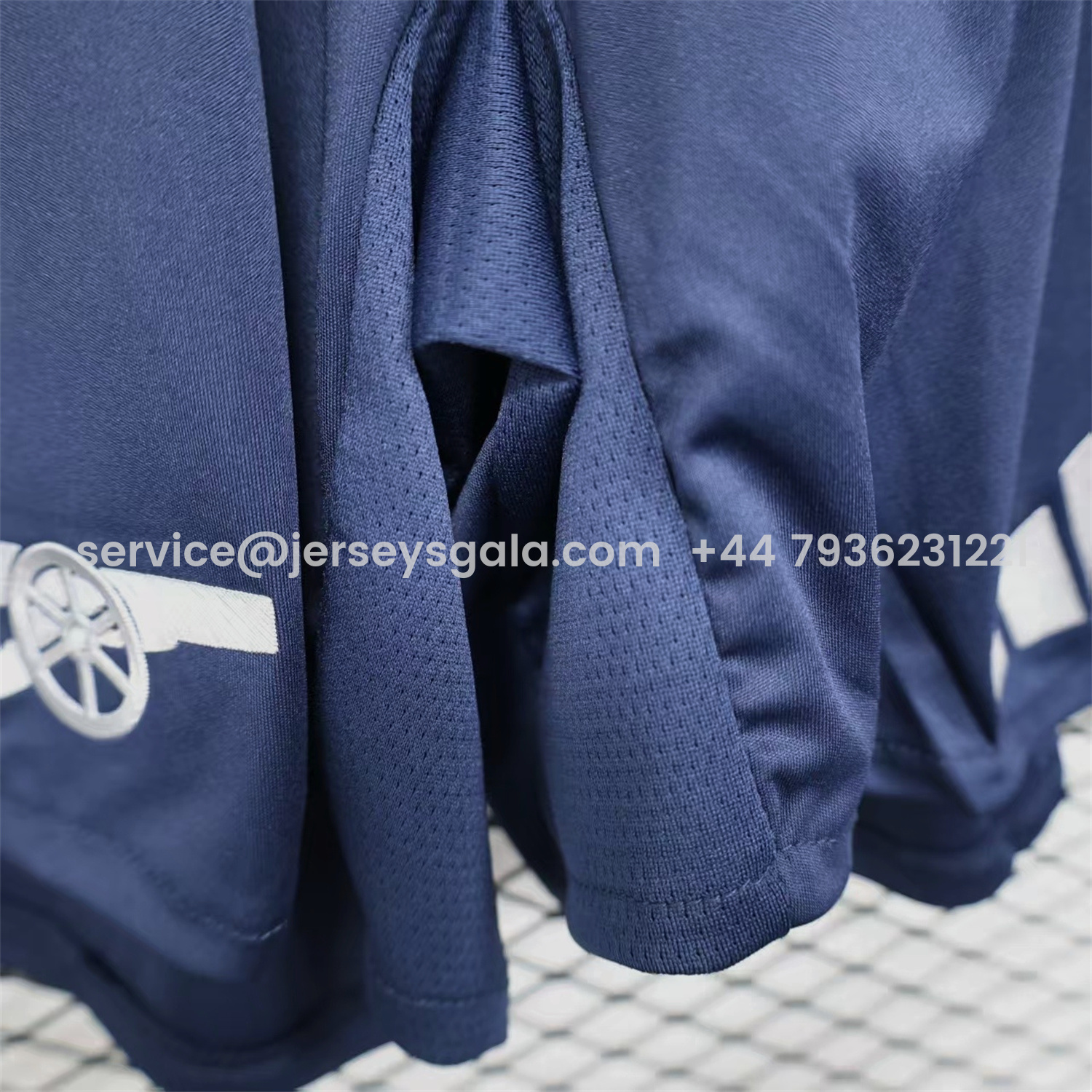 JerseysGala.com | Arsenal 25-26 Away Blue Shorts - Player Version -Customize Name, Number and Patch | Worldwide Shipping