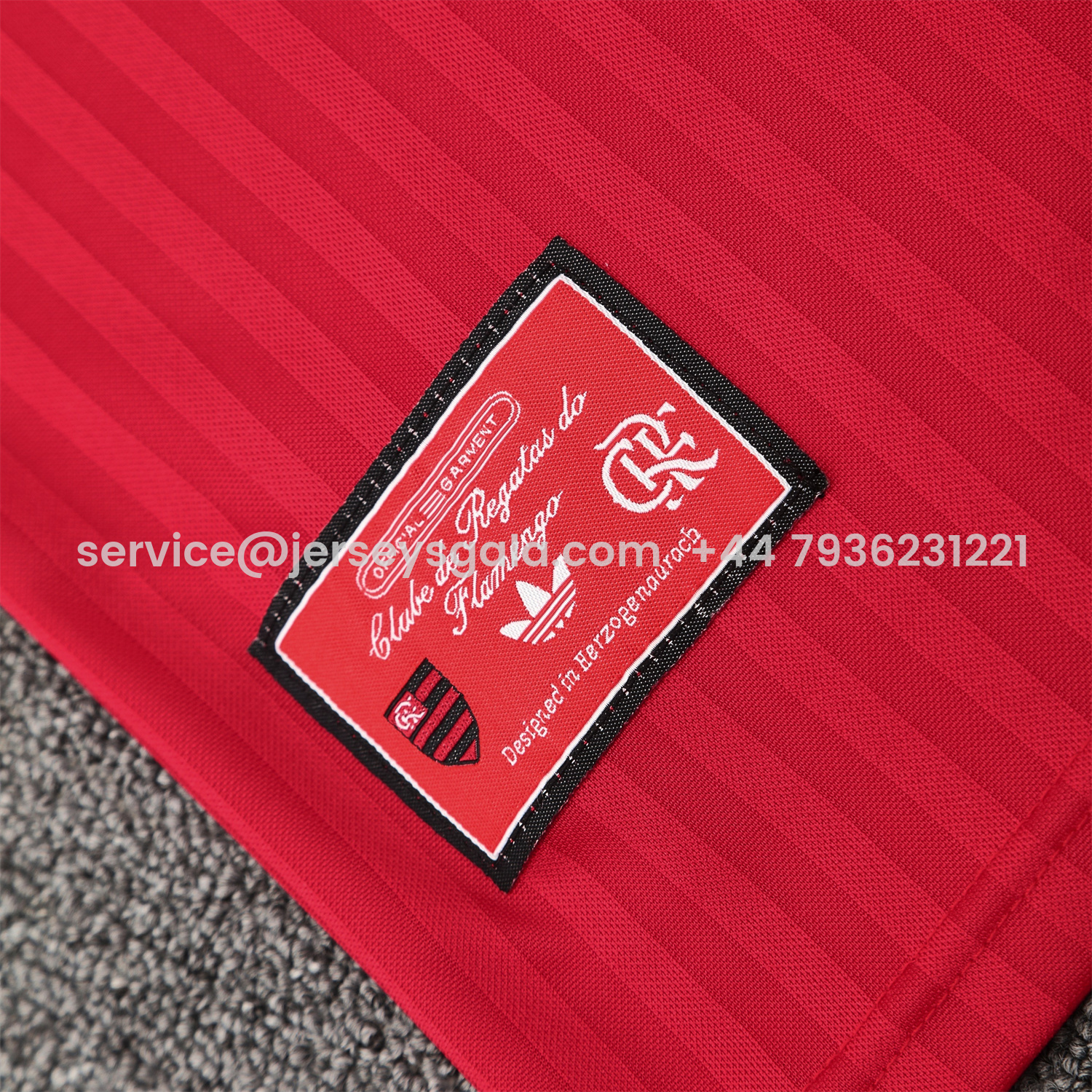 JerseysGala.com | Flamengo 25-26 Short-Sleeve Training Set - Red Top & Black Shorts -Customize Name, Number and Patch | Worldwide Shipping