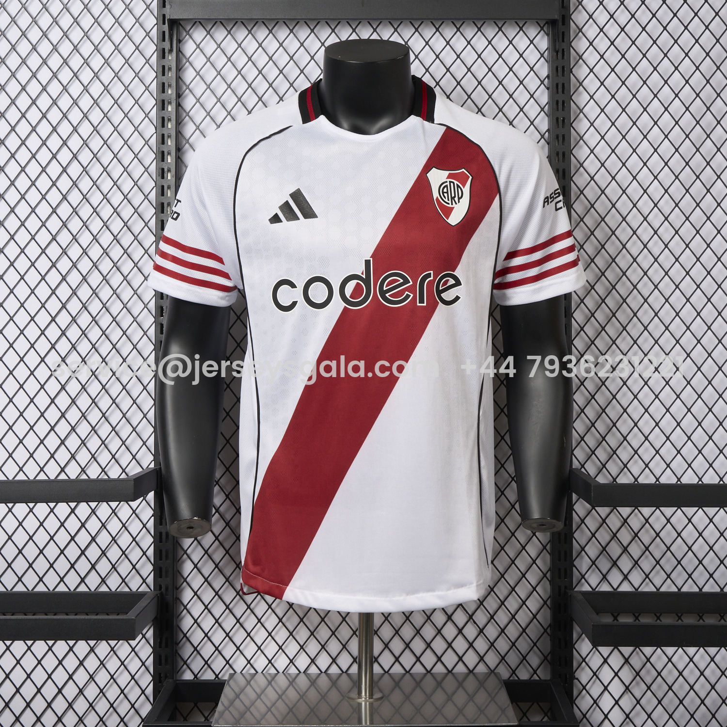 JerseysGala.com | River Plate 25-26 Home Jersey - Player Version -Customize Name, Number and Patch | Worldwide Shipping