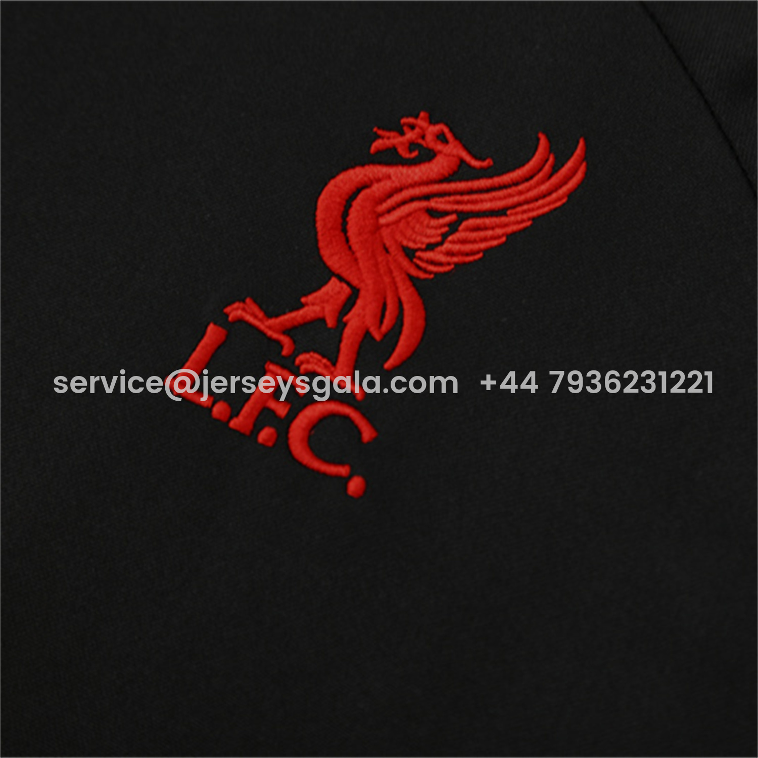 JerseysGala.com | Liver.pool 25-26 Kids Long Sleeve Training Set - Black Top & Black Pants -Customize Name, Number and Patch | Worldwide Shipping