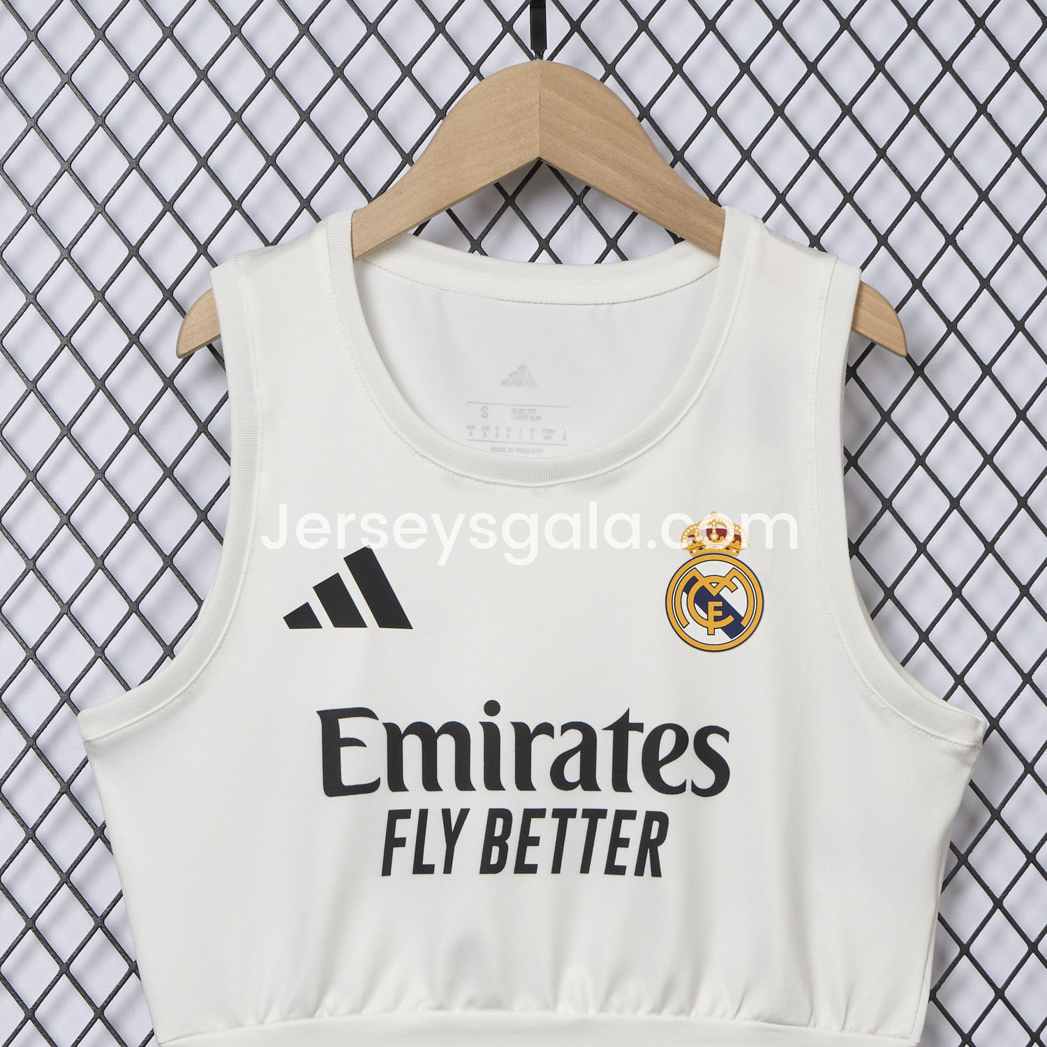 JerseysGala.com | Women's Real Madrid 25-26 Home Yoga Vest -Customize Name, Number and Patch | Worldwide Shipping