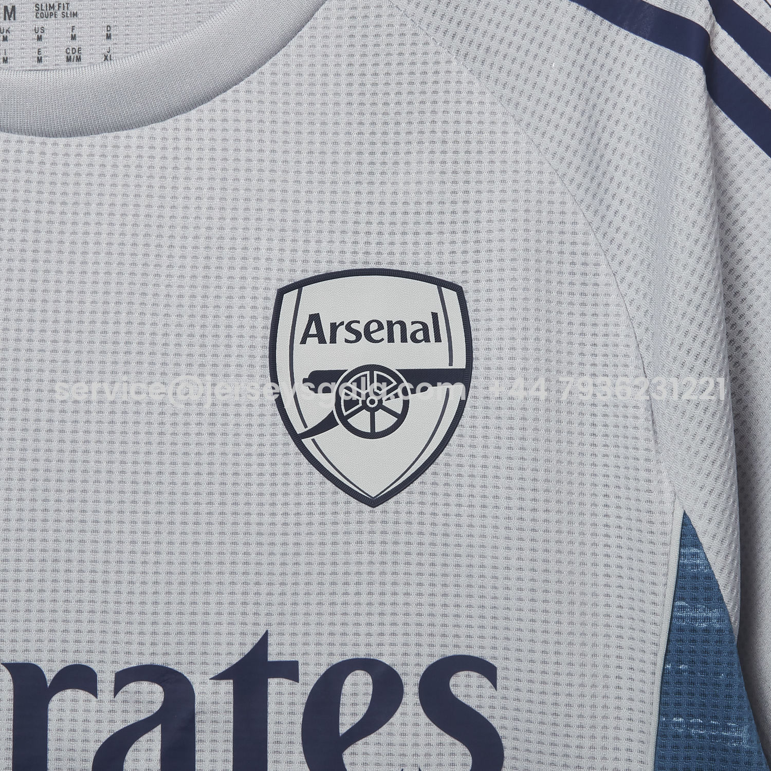 JerseysGala.com | Arsenal 25-26 White Training Jersey - Player Version -Customize Name, Number and Patch | Worldwide Shipping