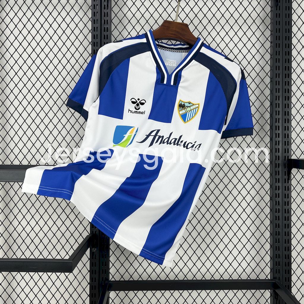 JerseysGala.com | Málaga 24-25 La Liga Promotion 25th Anniversary Jersey - Fans Version -Customize Name, Number and Patch | Worldwide Shipping