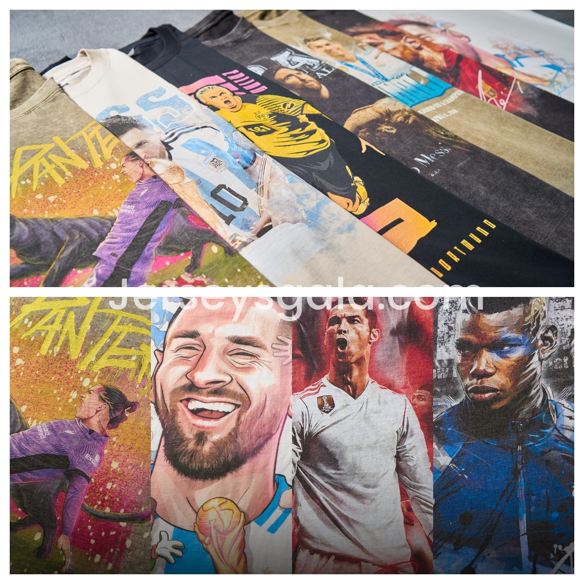 JerseysGala.com | Salah Liverpool Klopp Arnold Oversized Washed T-Shirt -Customize Name, Number and Patch | Worldwide Shipping