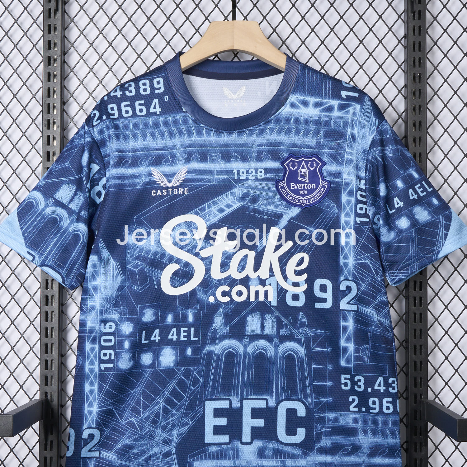 JerseysGala.com | Everton 24-25 Pre-Match Farewell Jersey - Fans Version -Customize Name, Number and Patch | Worldwide Shipping