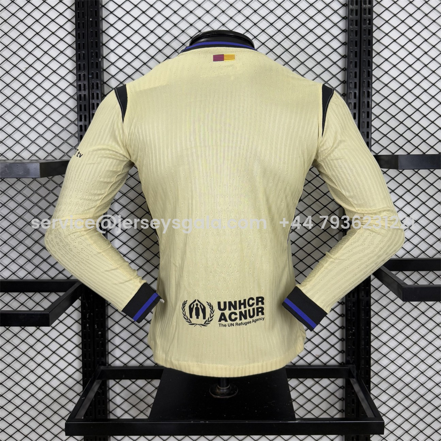 JerseysGala.com | Barcelona 25-26 Away Long Sleeves Jersey - Player Version -Customize Name, Number and Patch | Worldwide Shipping