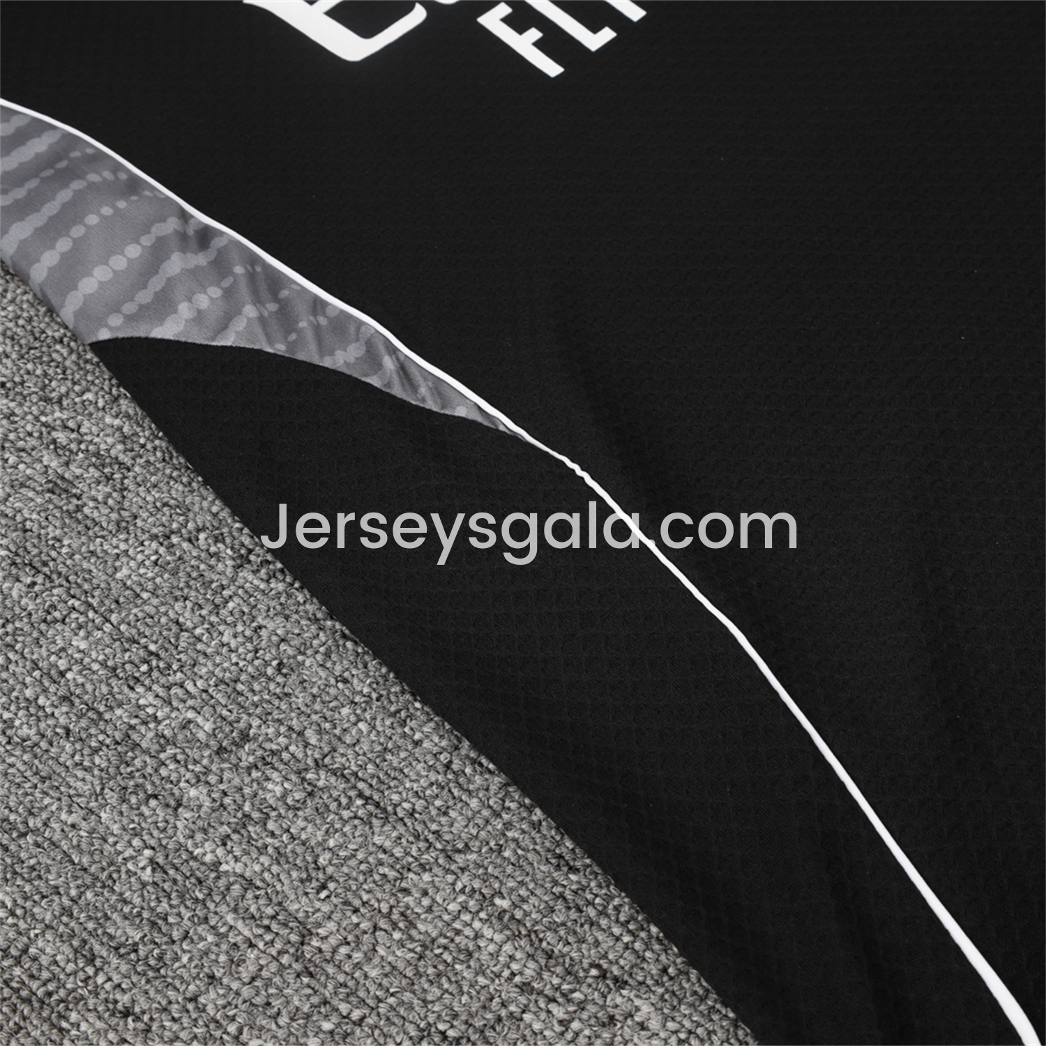 JerseysGala.com | Real Madrid 25-26 Short-Sleeve Training Set - Black Top and Black Shorts -Customize Name, Number and Patch | Worldwide Shipping