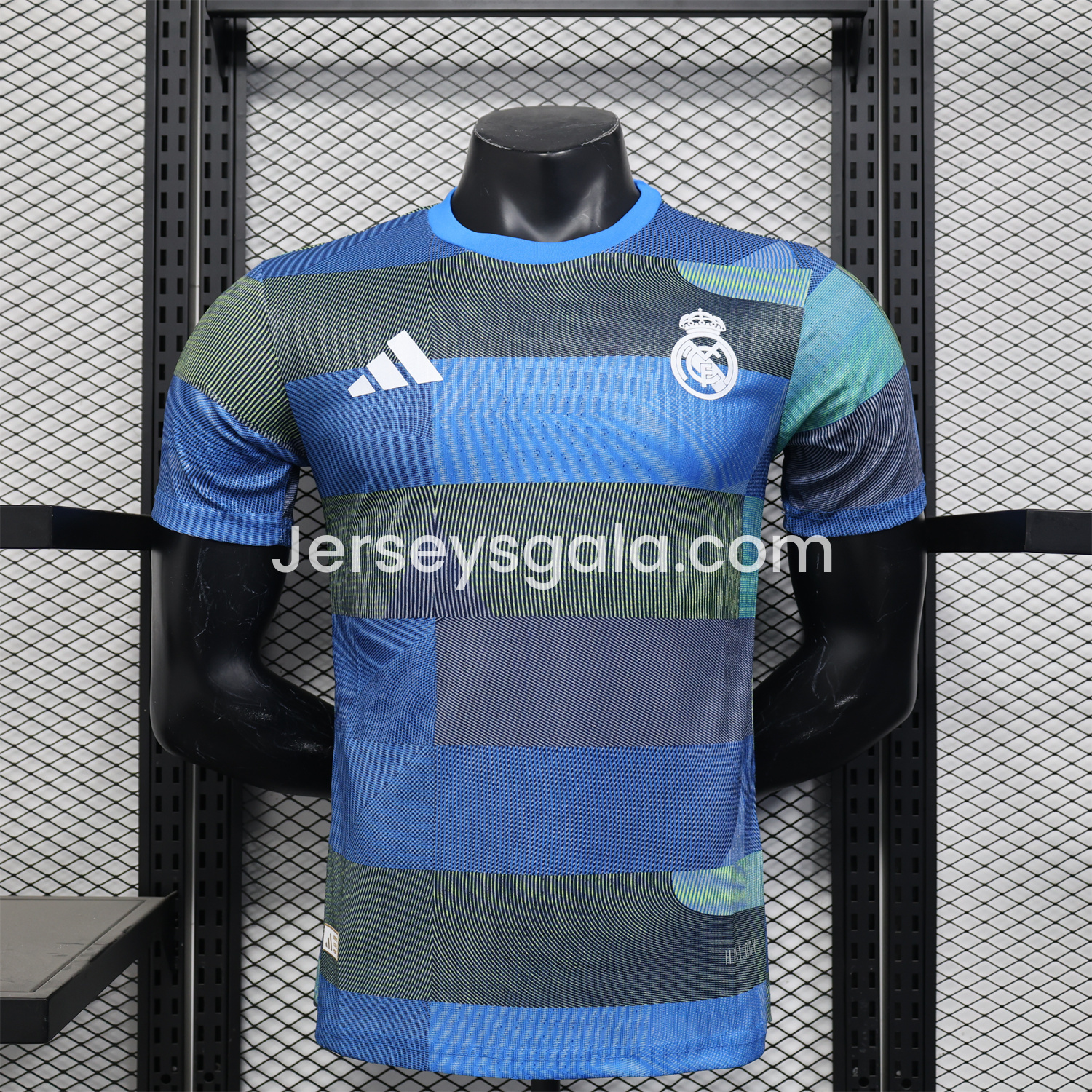 JerseysGala.com | Real Madrid 25-26 Blue Pre-Match Traning Jersey - Player Version -Customize Name, Number and Patch | Worldwide Shipping