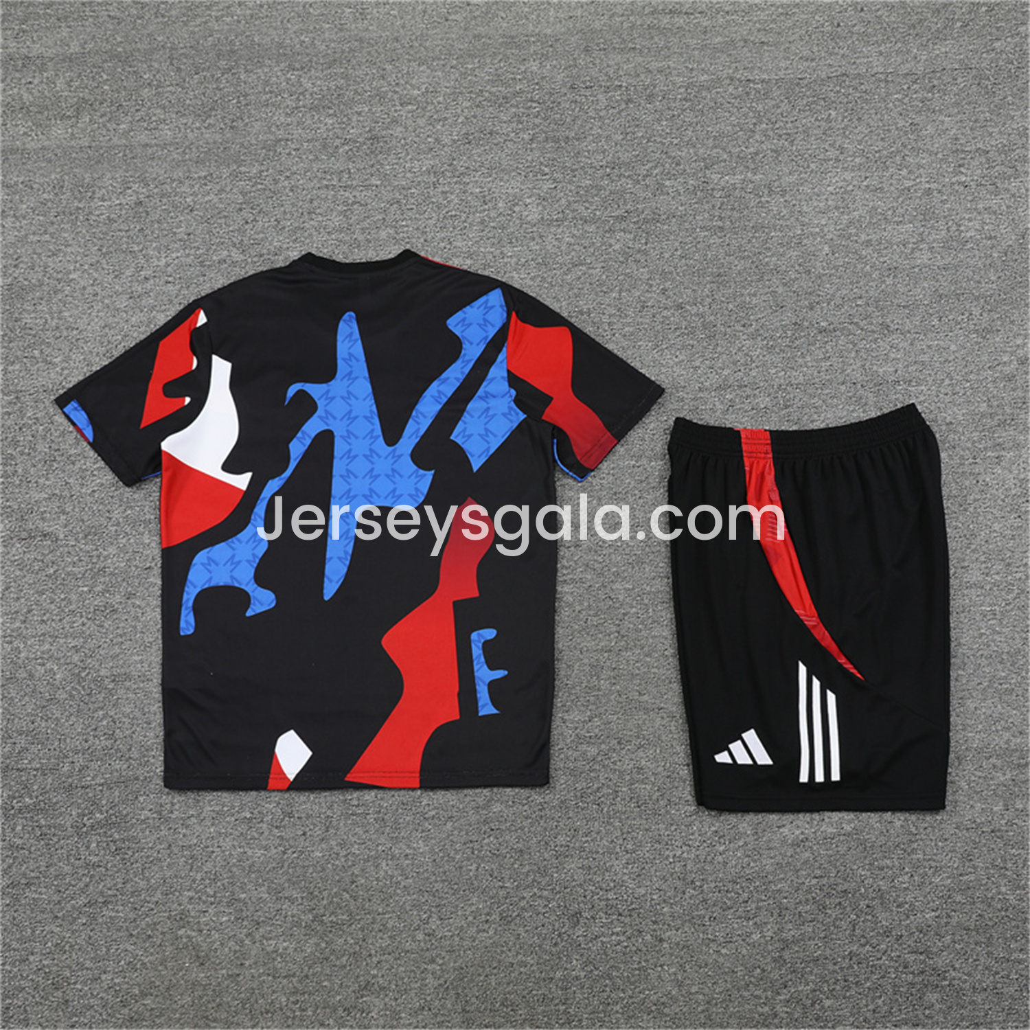 JerseysGala.com | Manchester United 24-25 Pre-Match Kids Short-Sleeve Training Set - Camouflage -Customize Name, Number and Patch | Worldwide Shipping