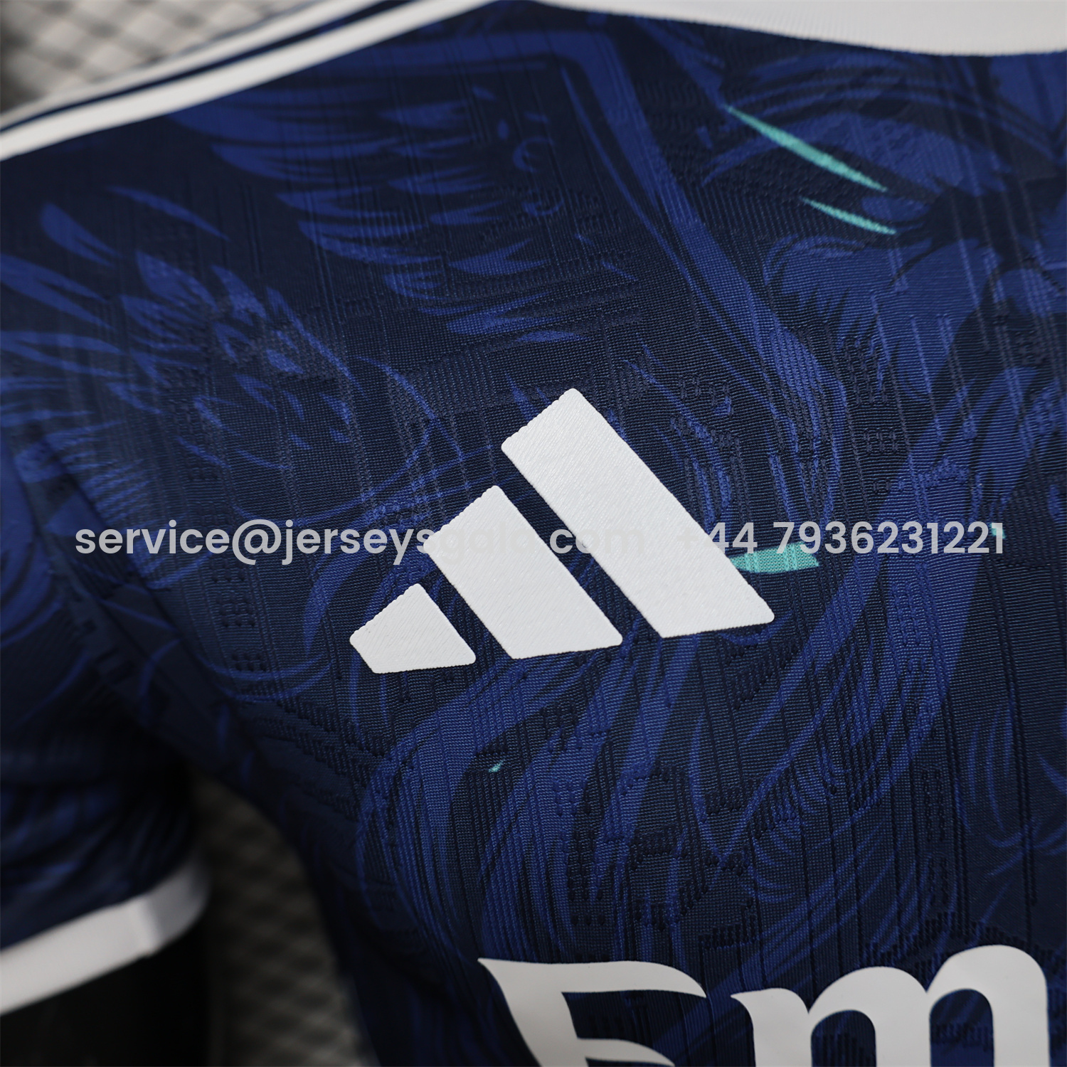 JerseysGala.com | Real Madrid 25-26 Blue Jersey with White Viking Roar Comics - Player Version -Customize Name, Number and Patch | Worldwide Shipping