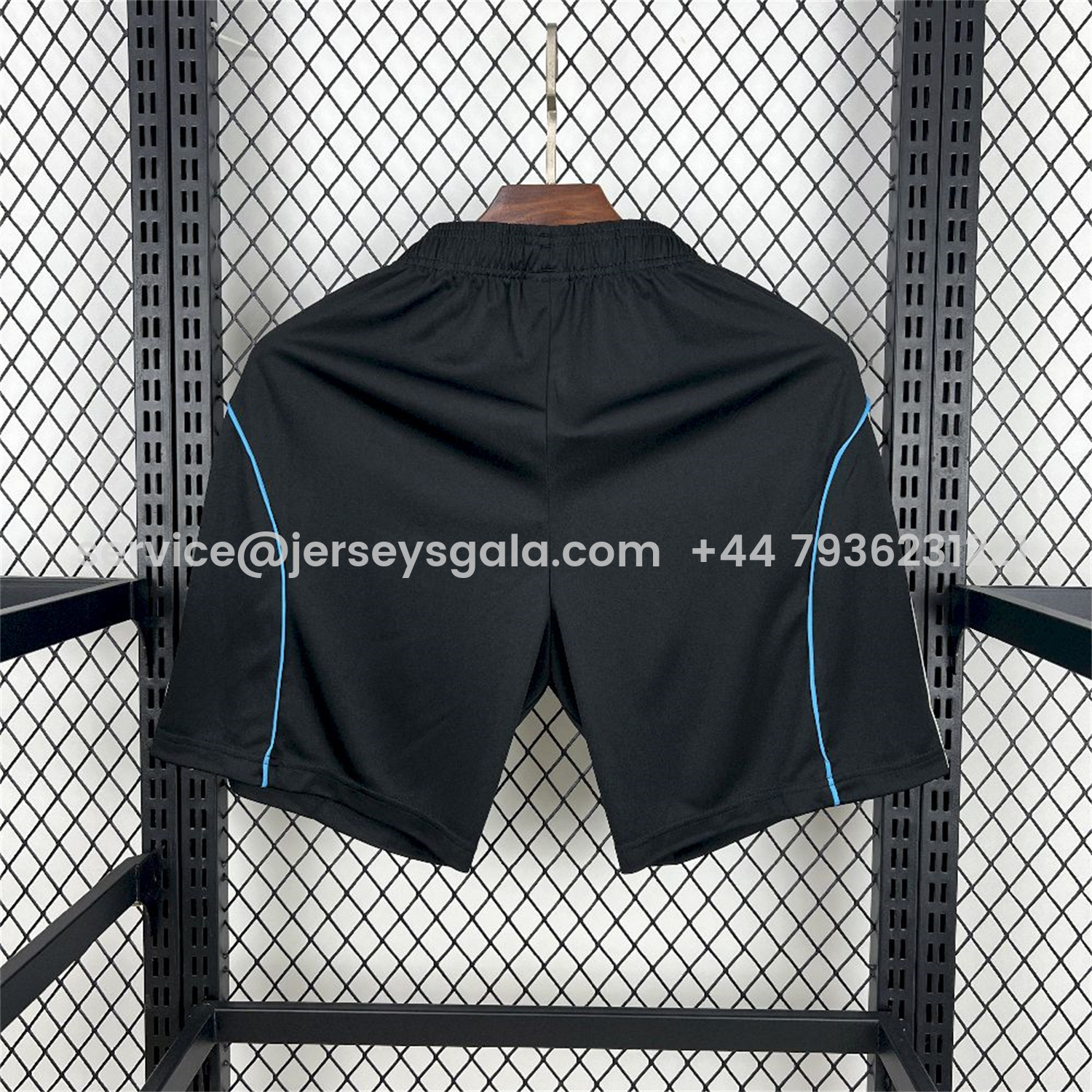 JerseysGala.com | Newcastle United 25-26 Home Black Shorts - Fans Version -Customize Name, Number and Patch | Worldwide Shipping