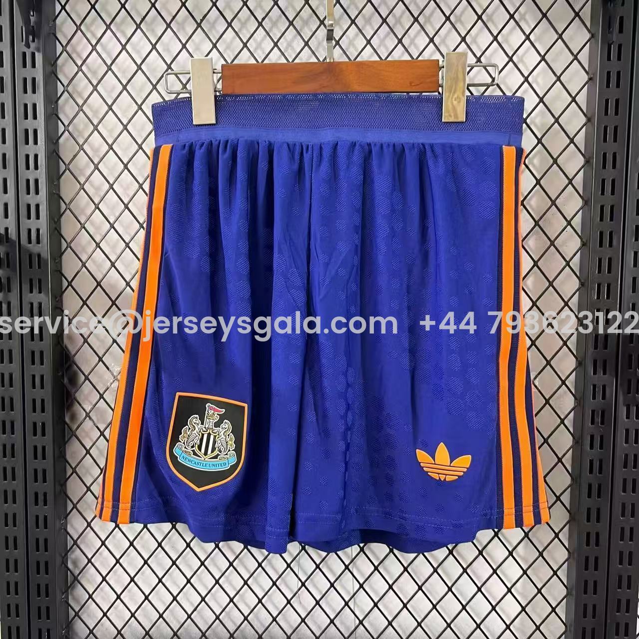 JerseysGala.com | Newcastle United 25-26 Third Blue Shorts - Player Version -Customize Name, Number and Patch | Worldwide Shipping