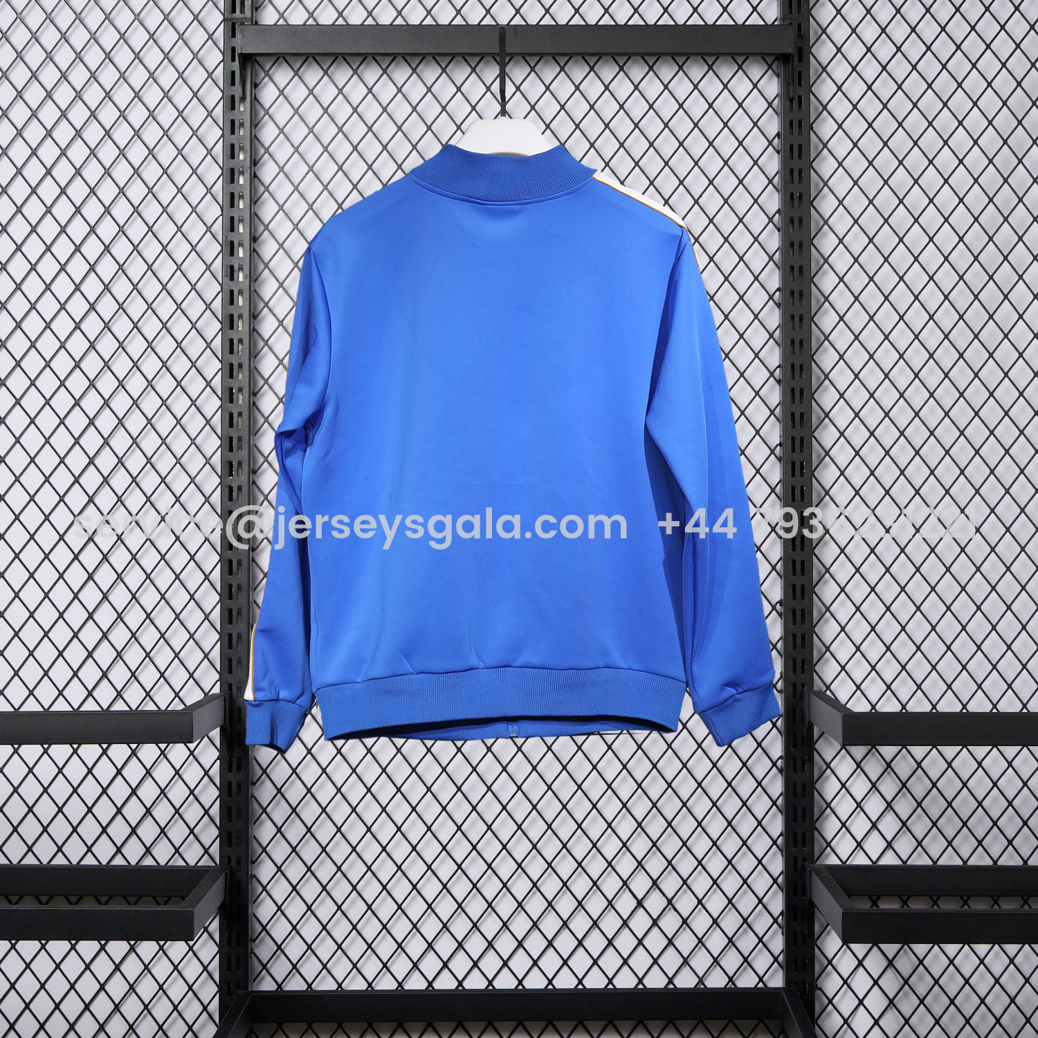 JerseysGala.com | Real Madrid 25-26 Pure Color Training Set - Blue Top and Blue Pants -Customize Name, Number and Patch | Worldwide Shipping
