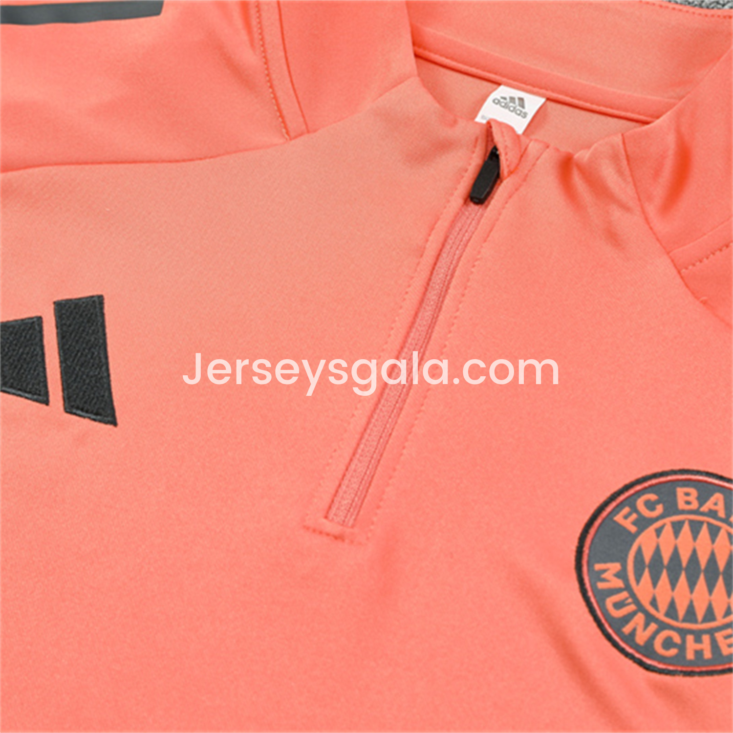 JerseysGala.com | Bayern Munich 25-26 Long Sleeves Training Set - Orange Top & Gray Pants -Customize Name, Number and Patch | Worldwide Shipping